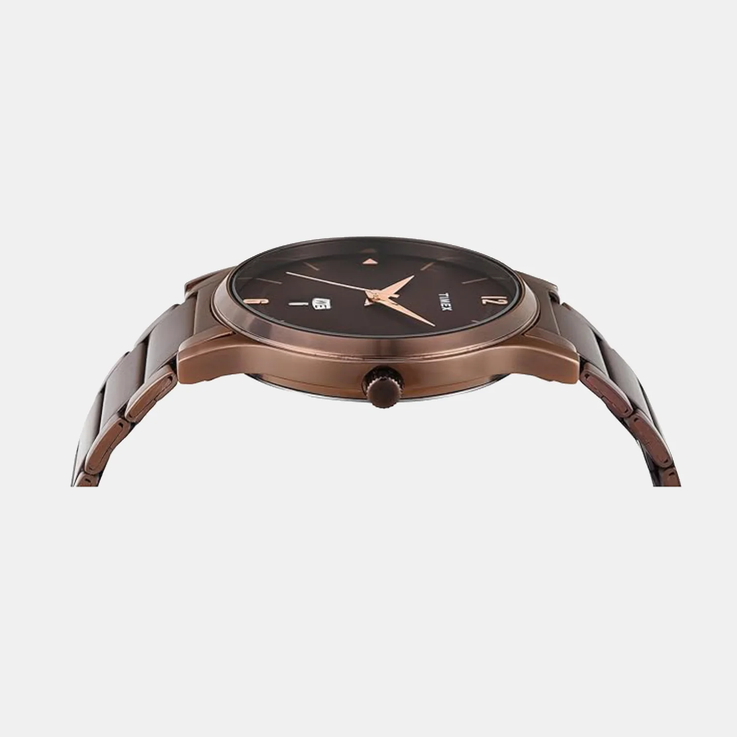 Fashion Men Quartz Brown Dial Analog Stainless Steel Watch TW000R461 - Image 4