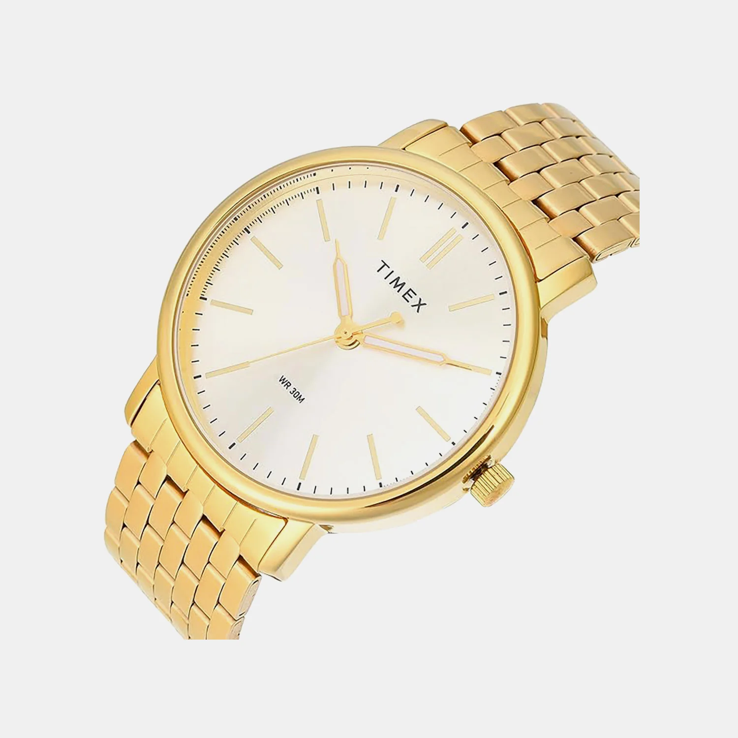 Fashion Men Quartz Champagne Dial Analog Stainless Steel Watch TWTG12802 - Image 2