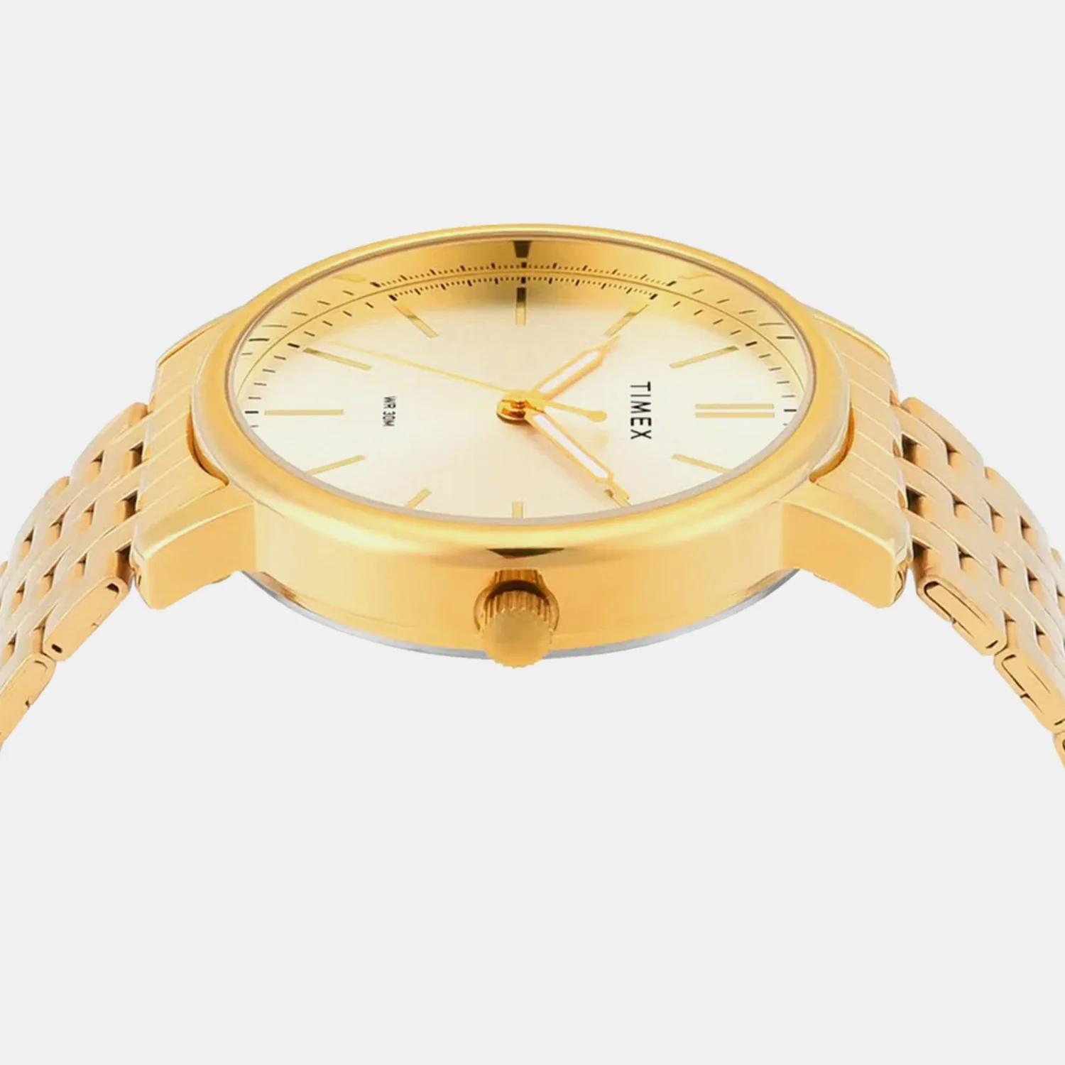 Fashion Men Quartz Champagne Dial Analog Stainless Steel Watch TWTG12802 - Image 4