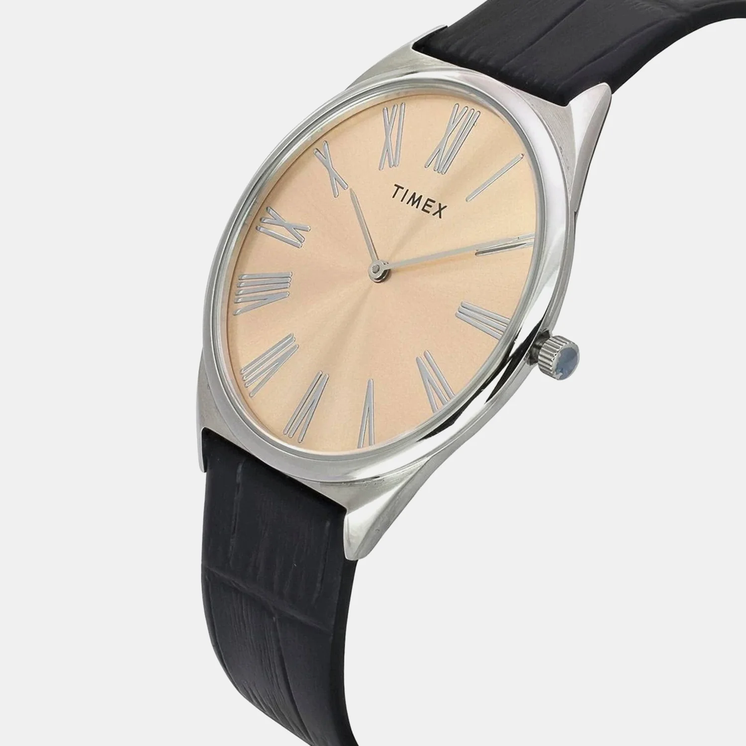 Fashion Men Quartz Copper Dial Analog Leather Watch TWEG27900 - Image 2