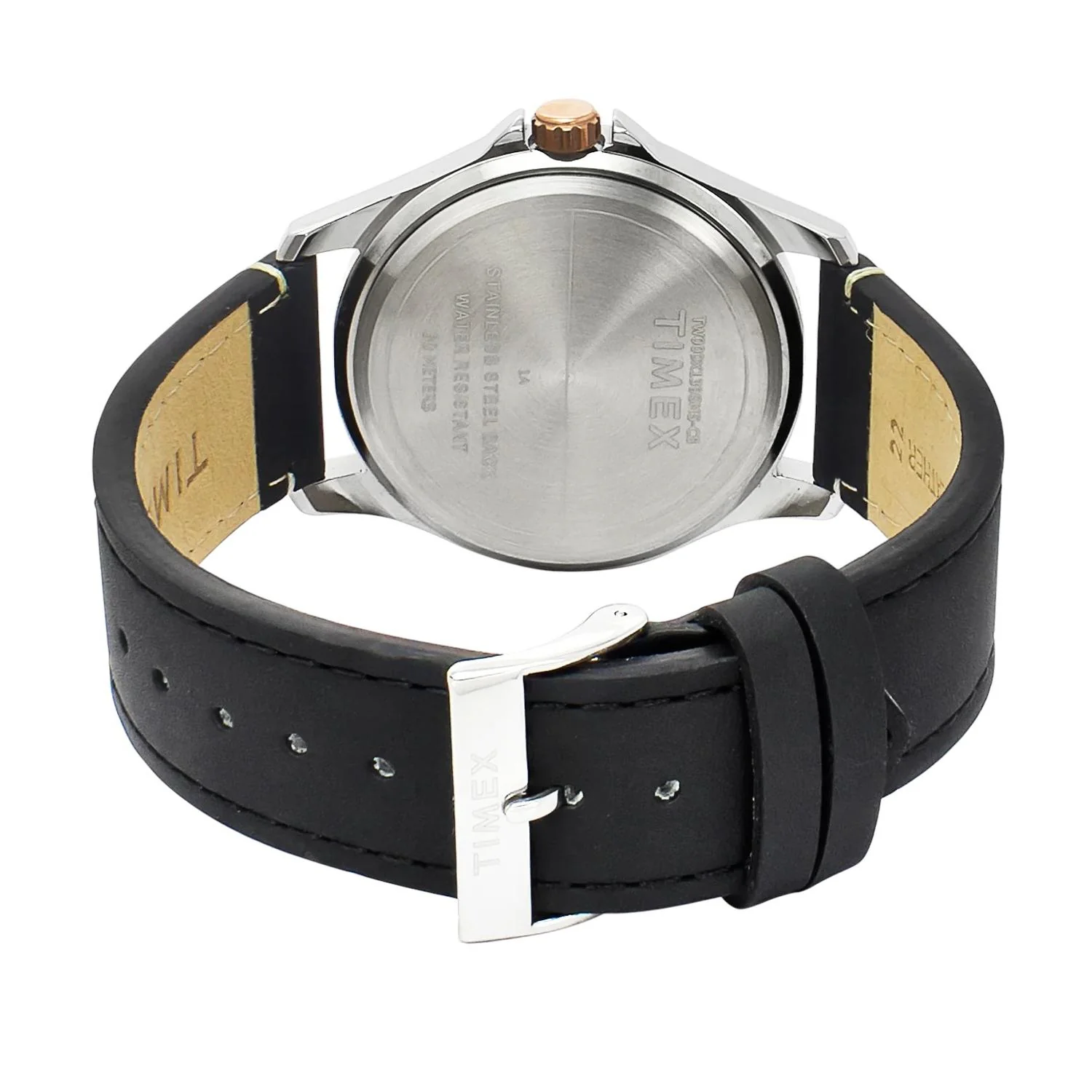 Fashion Men Quartz Green Dial Analog Leather Watch TW000X139 - Image 5