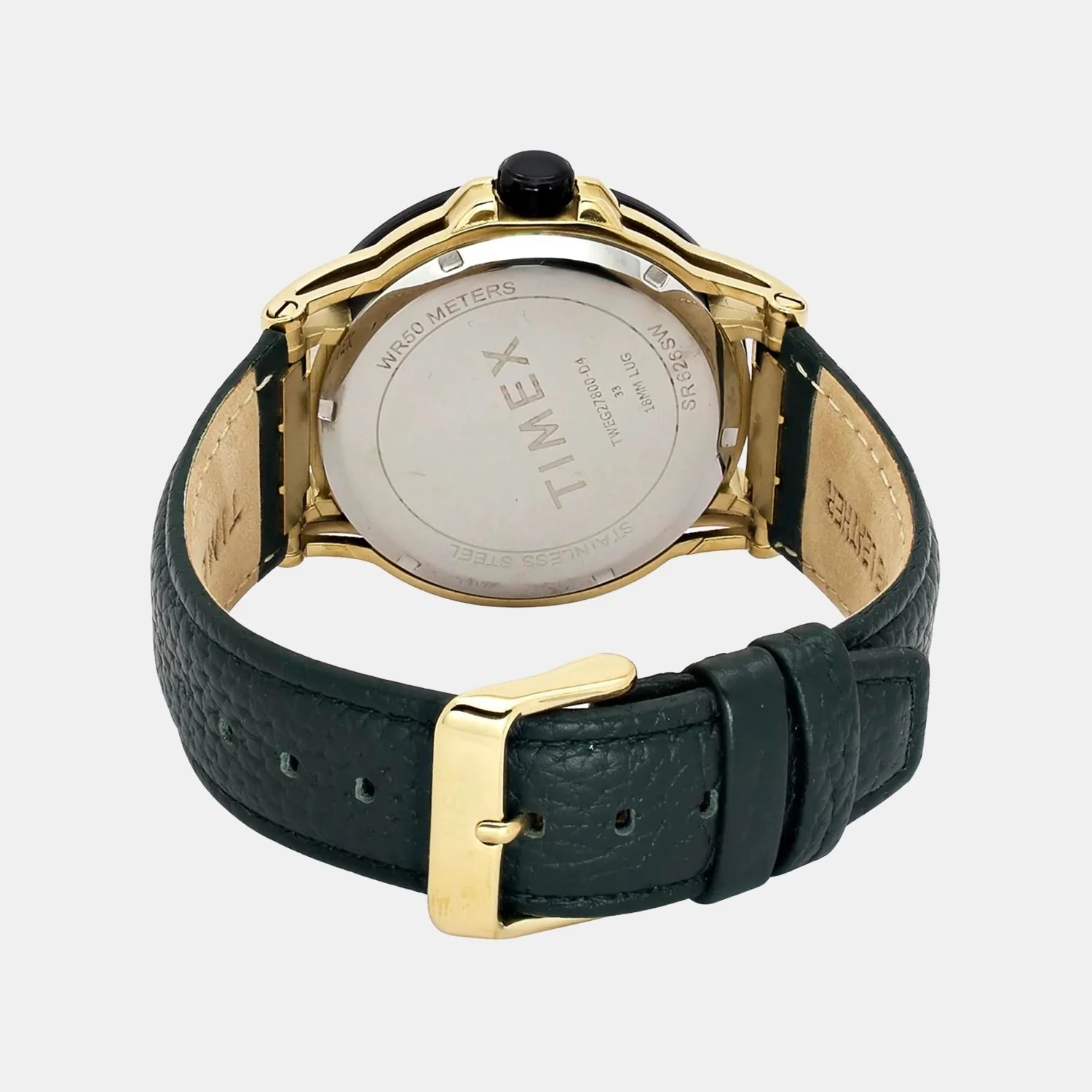 Fashion Men Quartz Green Dial Analog Leather Watch TWEG27800 - Image 3