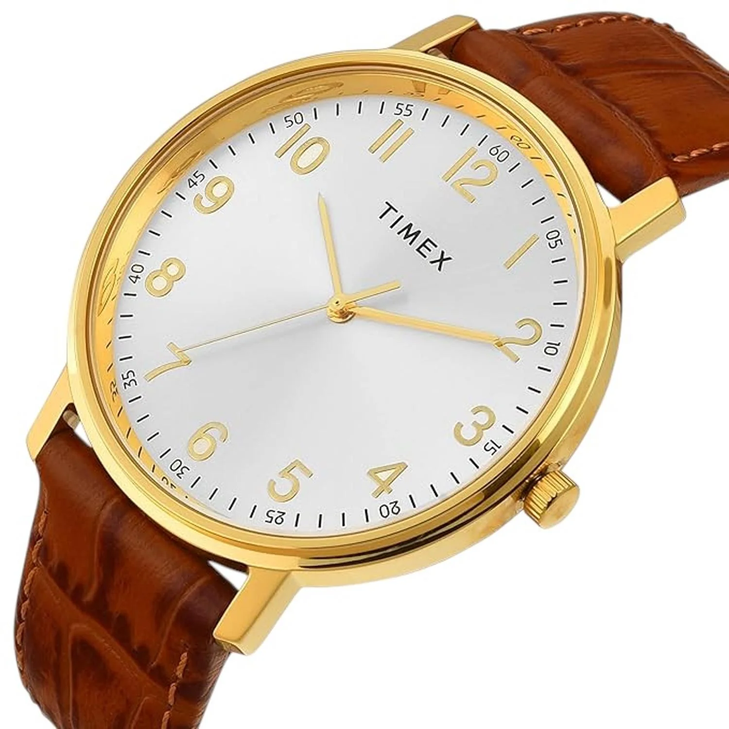 Fashion Men Quartz Silver Dial Analog Leather Watch TW0TG8026 - Image 3