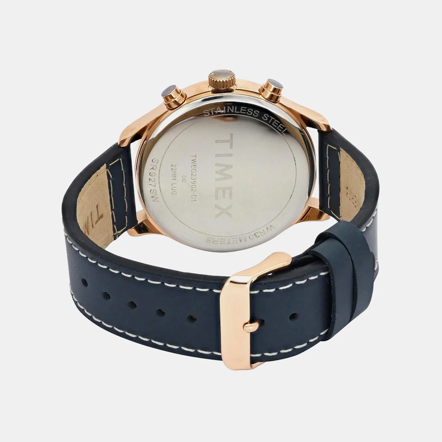 Fashion Men Quartz Silver Dial Multi-Function Leather Watch TWEG23902 - Image 5