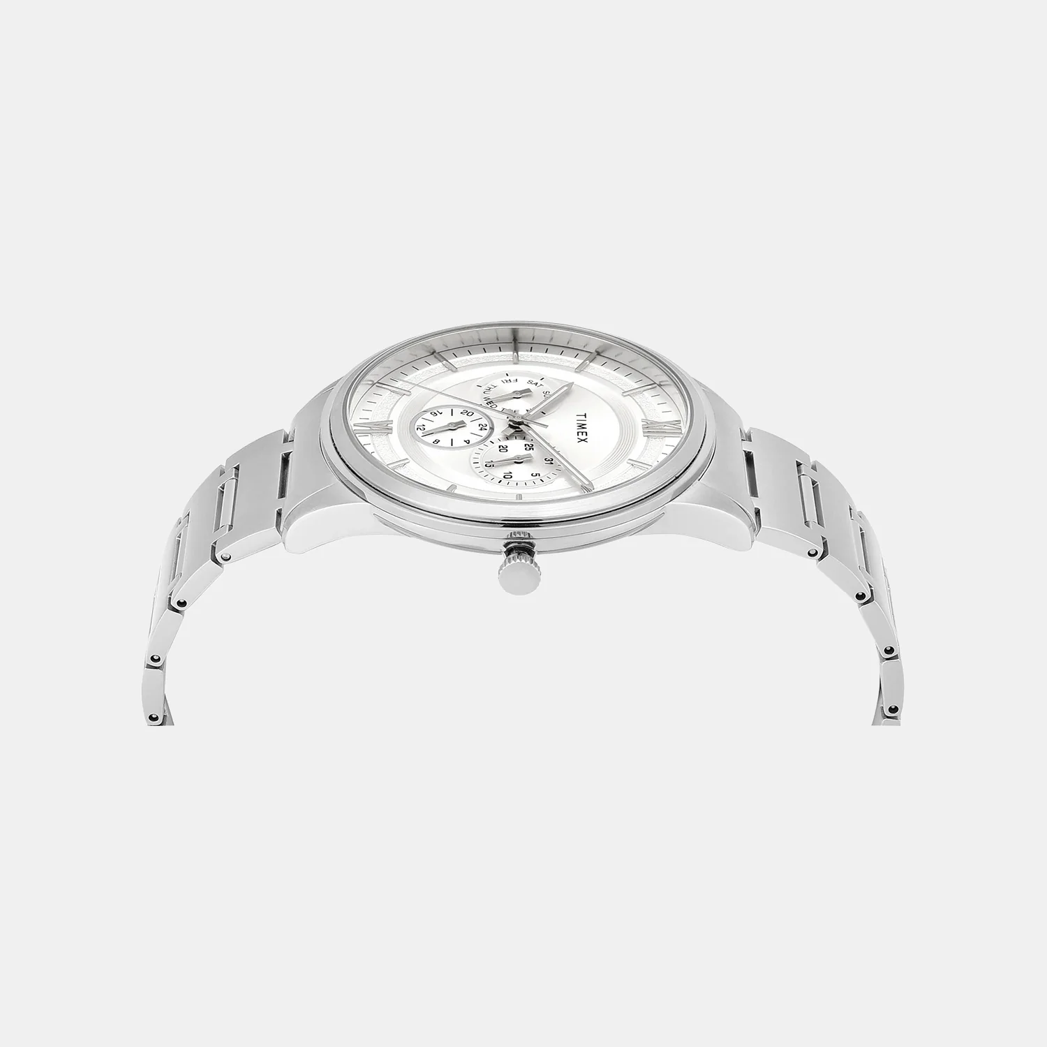 Fashion Men Quartz Silver Dial Multi-Function Stainless Steel Watch TWEG28000 - Image 4