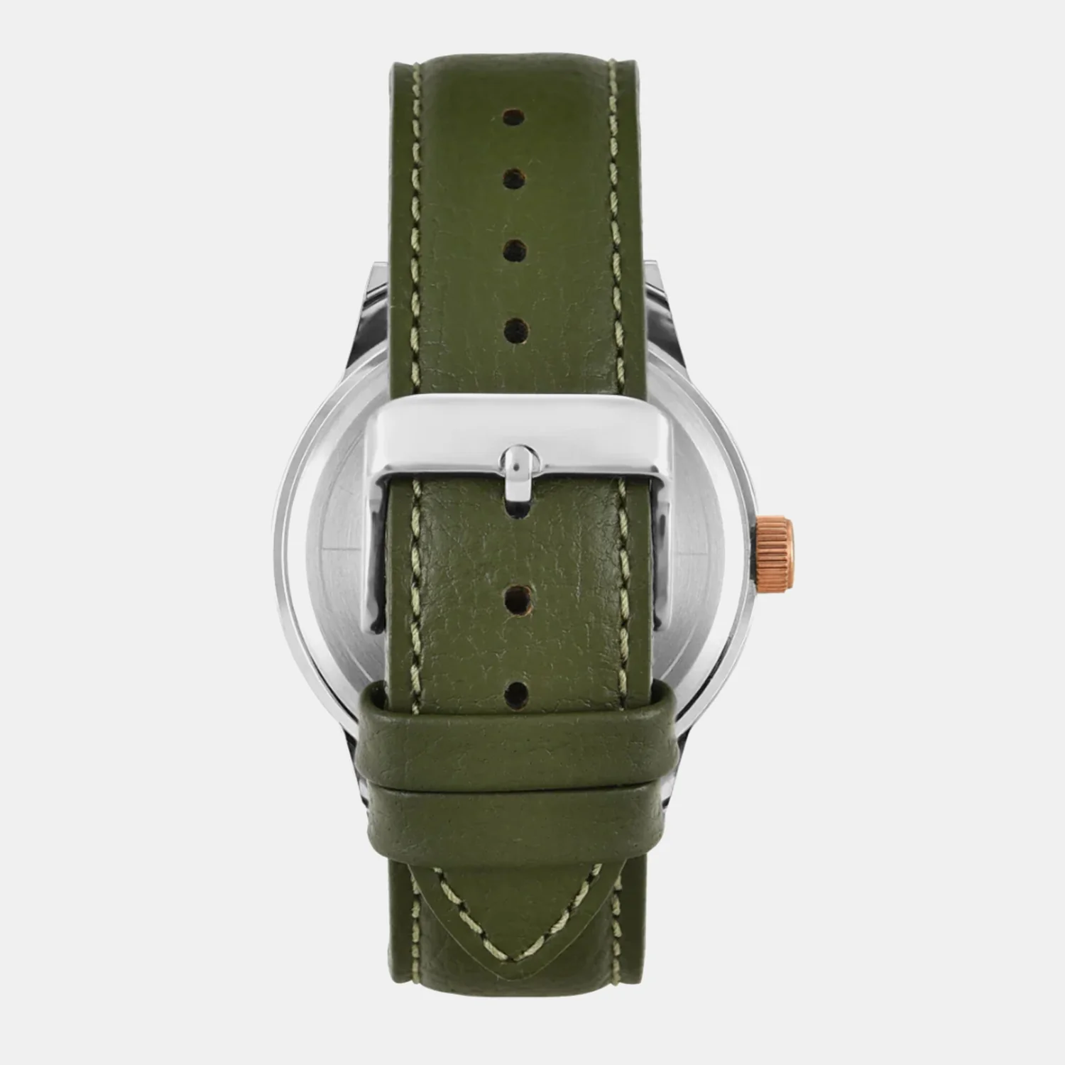 Fashion Men Quartz White Dial Multi-Function Leather Watch TWEG19926 - Image 6