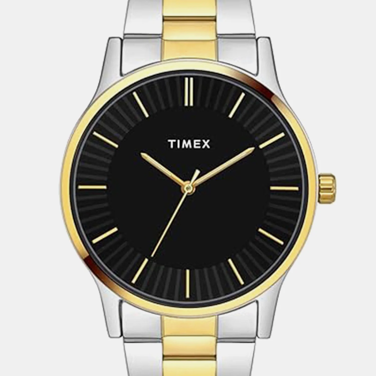 Fashion Unisex Quartz Black Dial Analog Stainless Steel Watch TW0TG8307 - Image 2