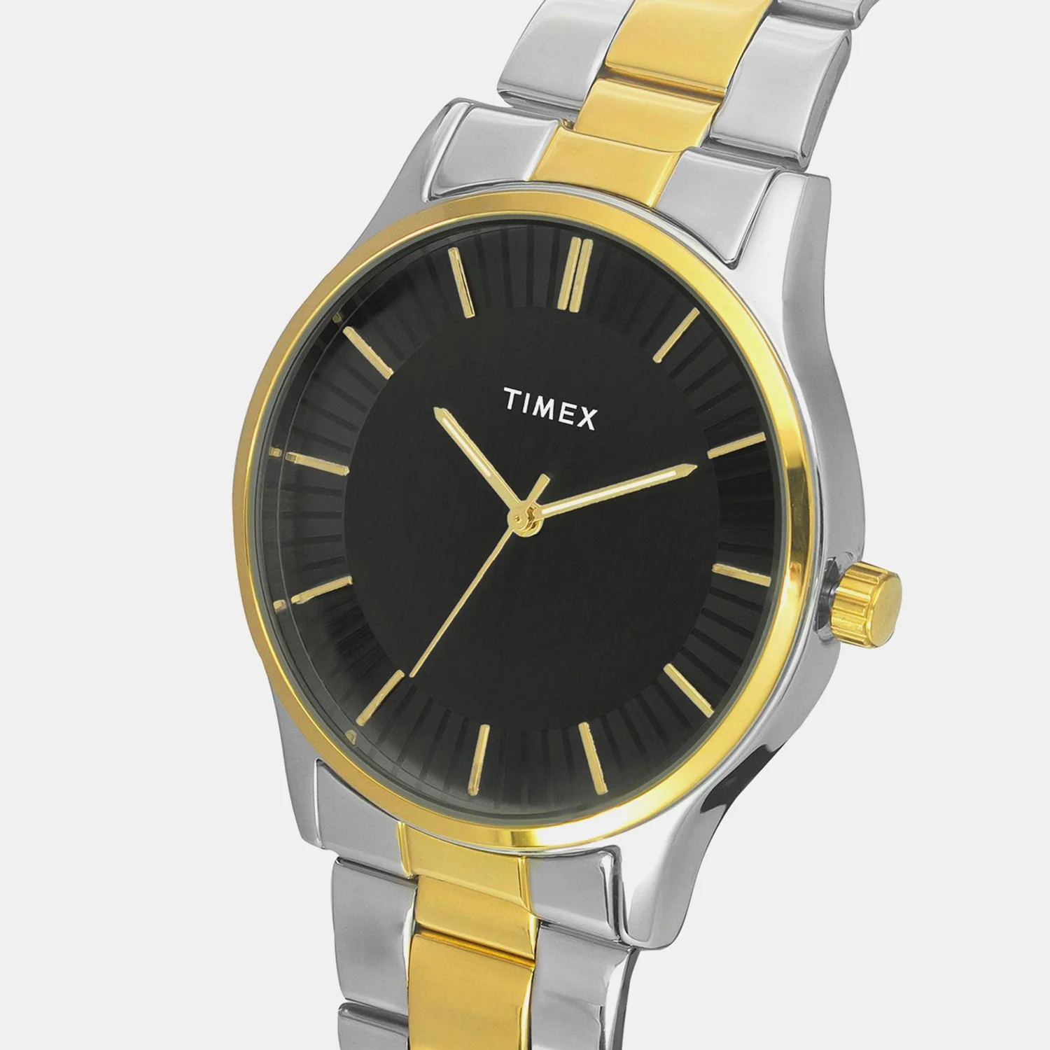 Fashion Unisex Quartz Black Dial Analog Stainless Steel Watch TW0TG8307 - Image 3