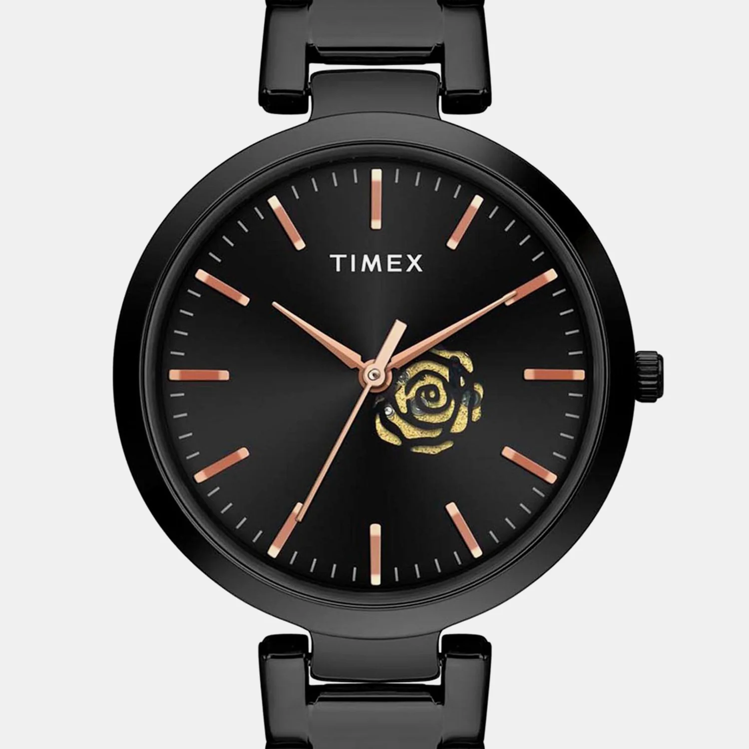 Fashion Women Quartz Black Dial Analog Stainless Steel Watch TW000X225 - Image 3