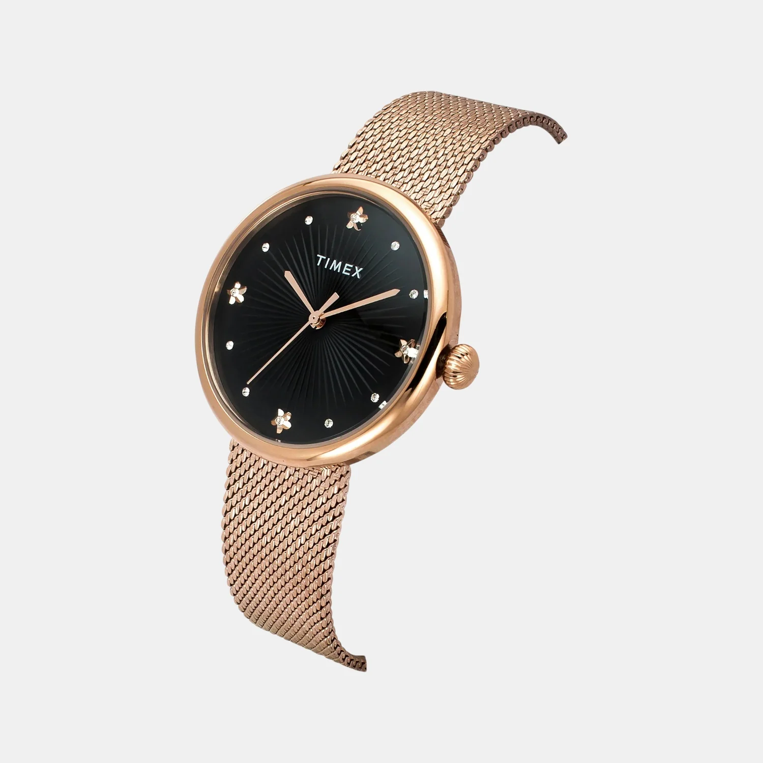 Fashion Women Quartz Black Dial Analog Stainless Steel Watch TWEL19303 - Image 2