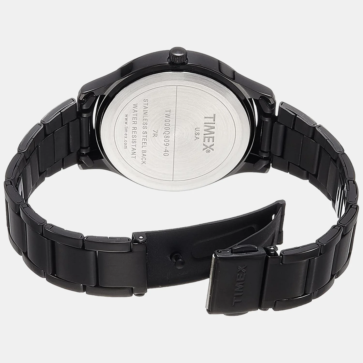 Fashion Women Quartz Black Dial Chronograph Stainless Steel Watch TW000Q809 - Image 2