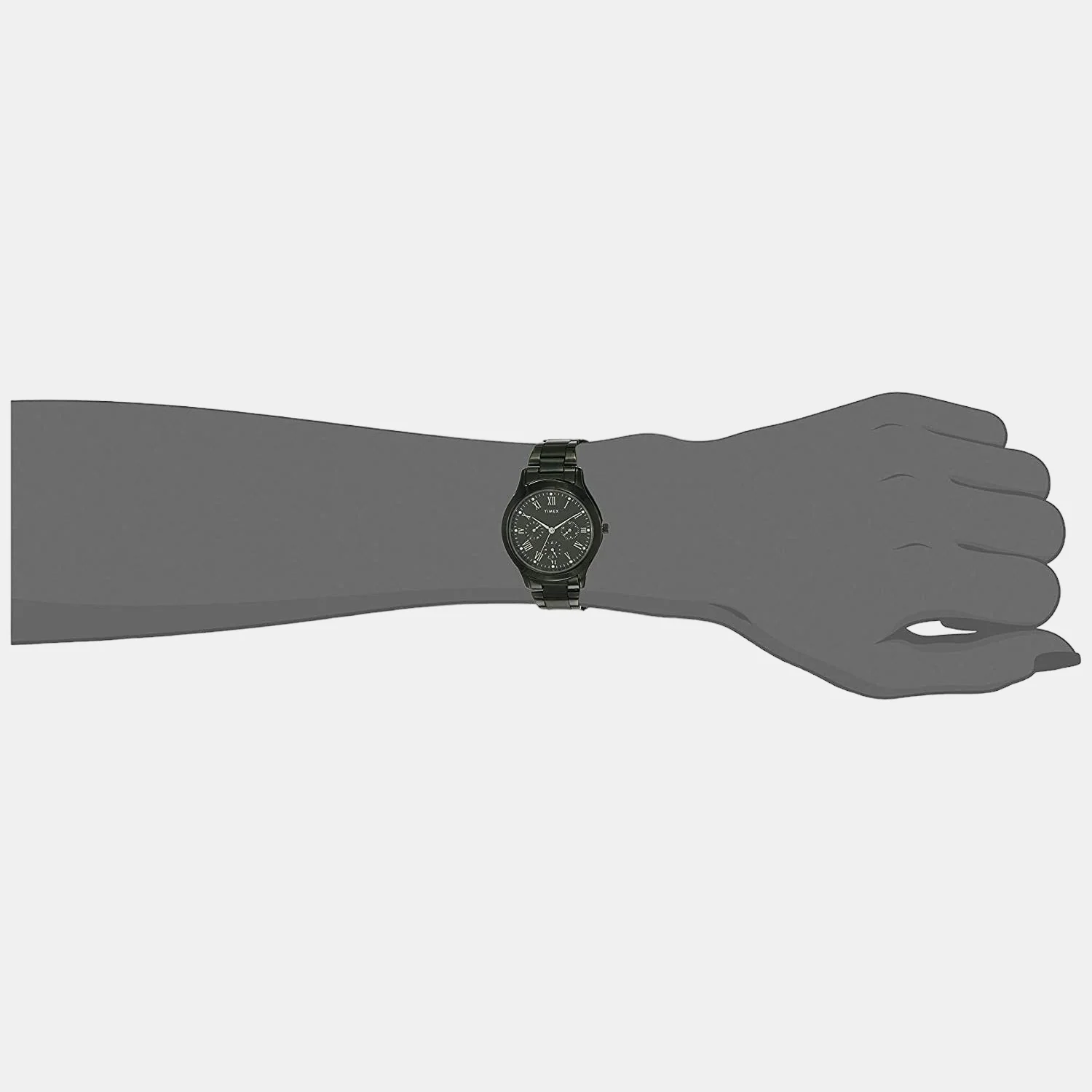 Fashion Women Quartz Black Dial Chronograph Stainless Steel Watch TW000Q809 - Image 4