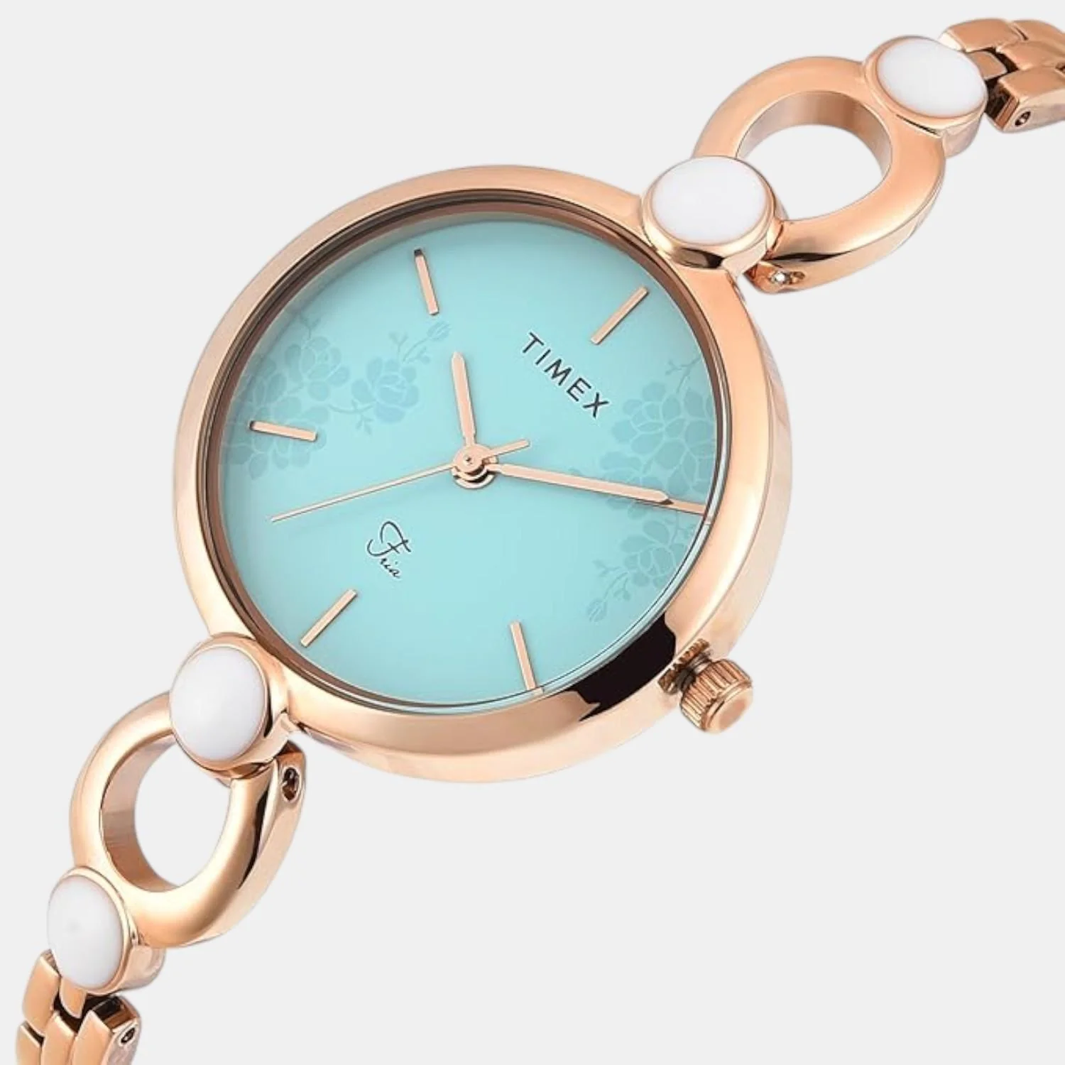 Fashion Women Quartz Blue Dial Analog Brass Watch TWEL18111 - Image 2