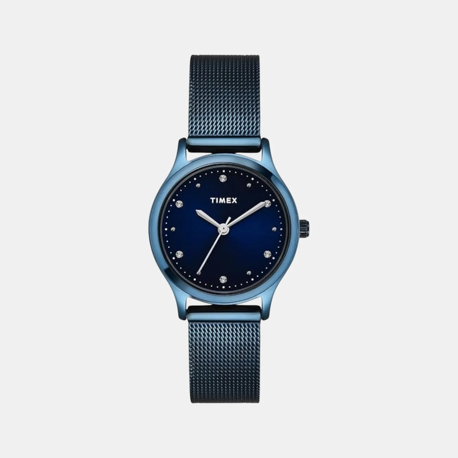 Fashion Women Quartz Blue Dial Analog Mesh Watch TW0TL8717