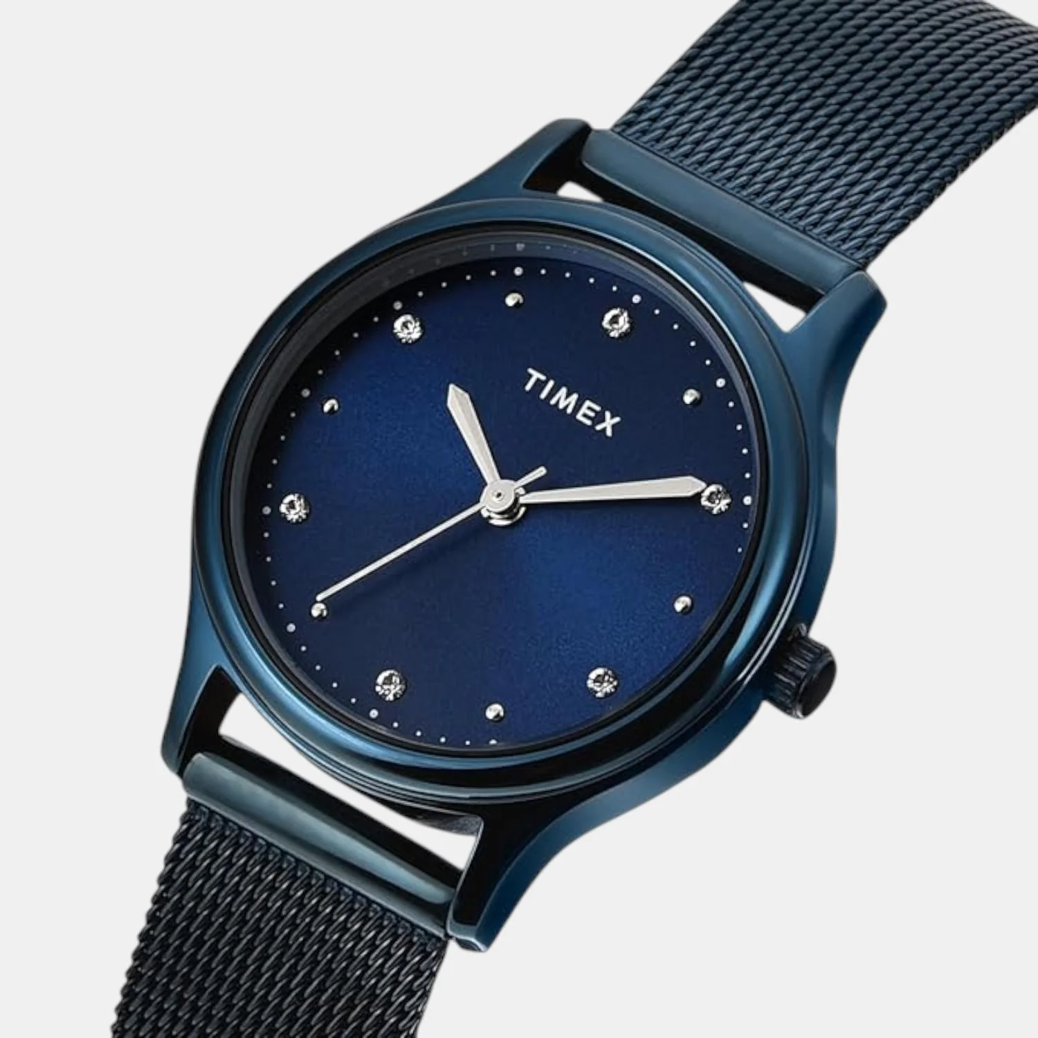 Fashion Women Quartz Blue Dial Analog Mesh Watch TW0TL8717 - Image 4