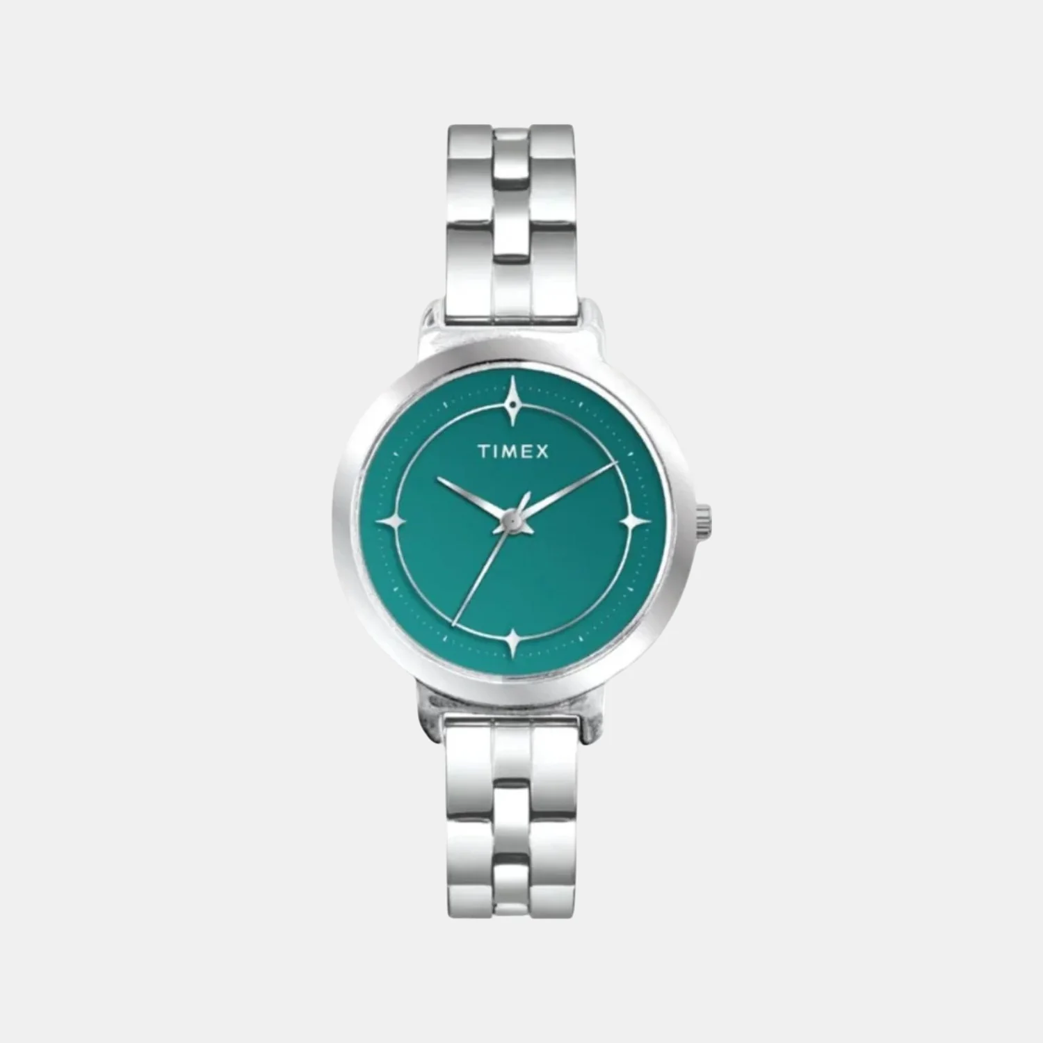Fashion Women Quartz Blue Dial Analog Stainless Steel Watch TWTL14200