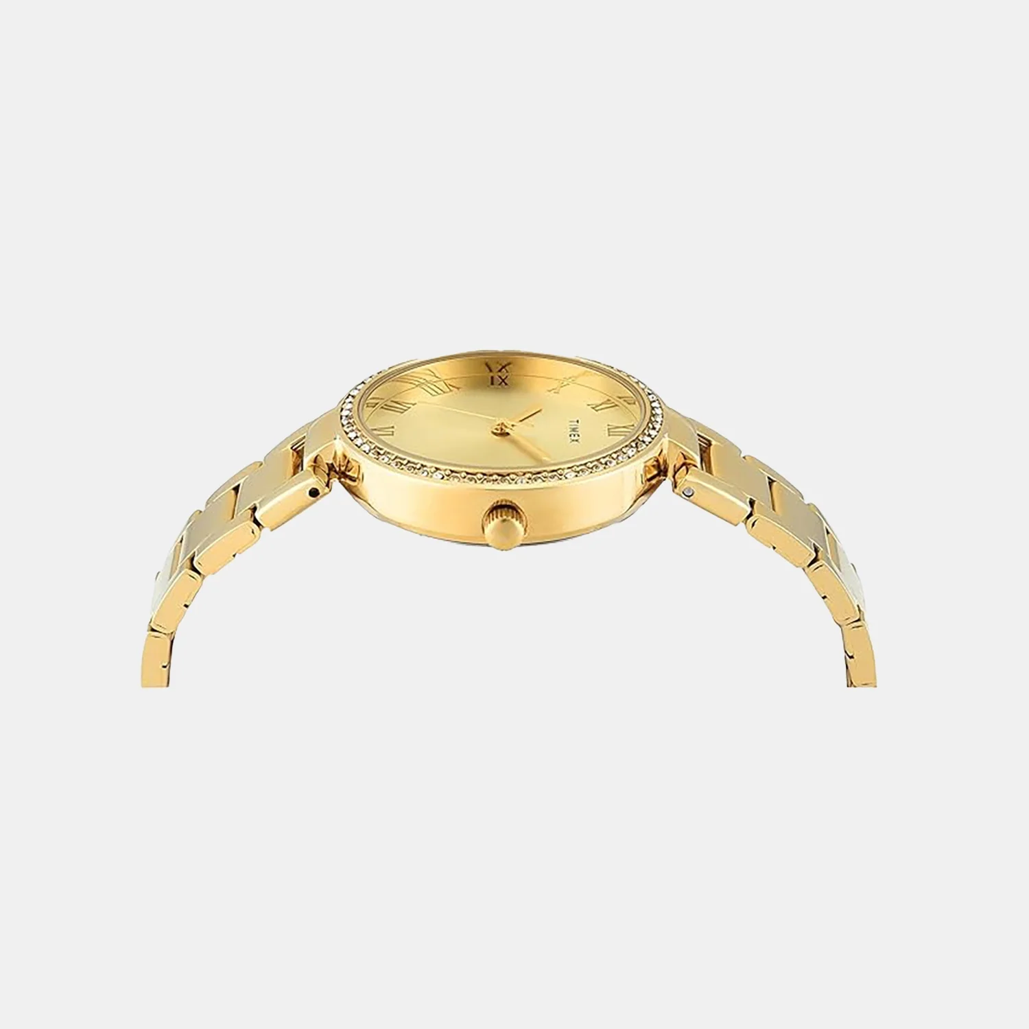 Fashion Women Quartz Champagne Dial Analog Stainless Steel Watch TWEL18715 - Image 3