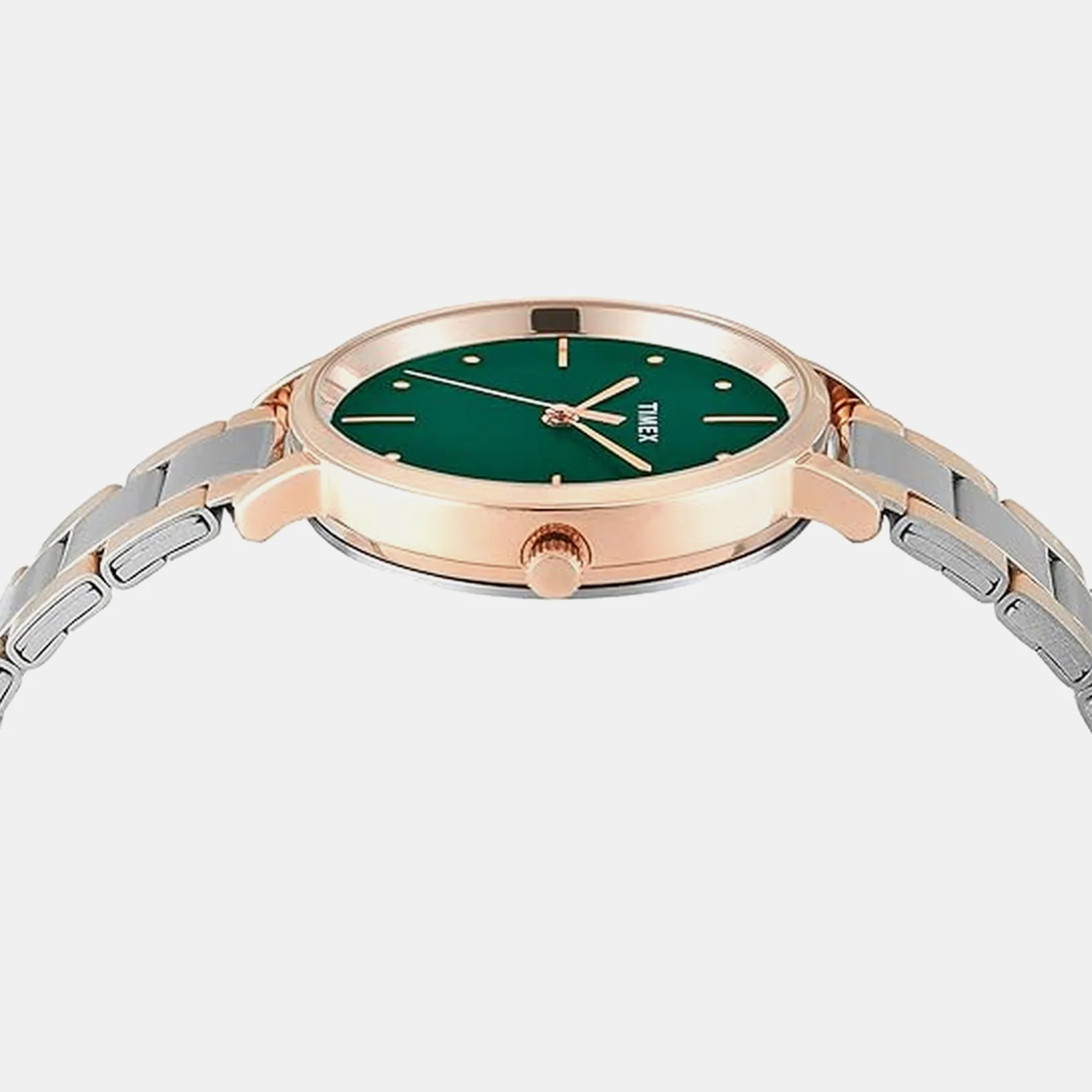 Fashion Women Quartz Green Dial Analog Stainless Steel Watch TWEL15827 - Image 3