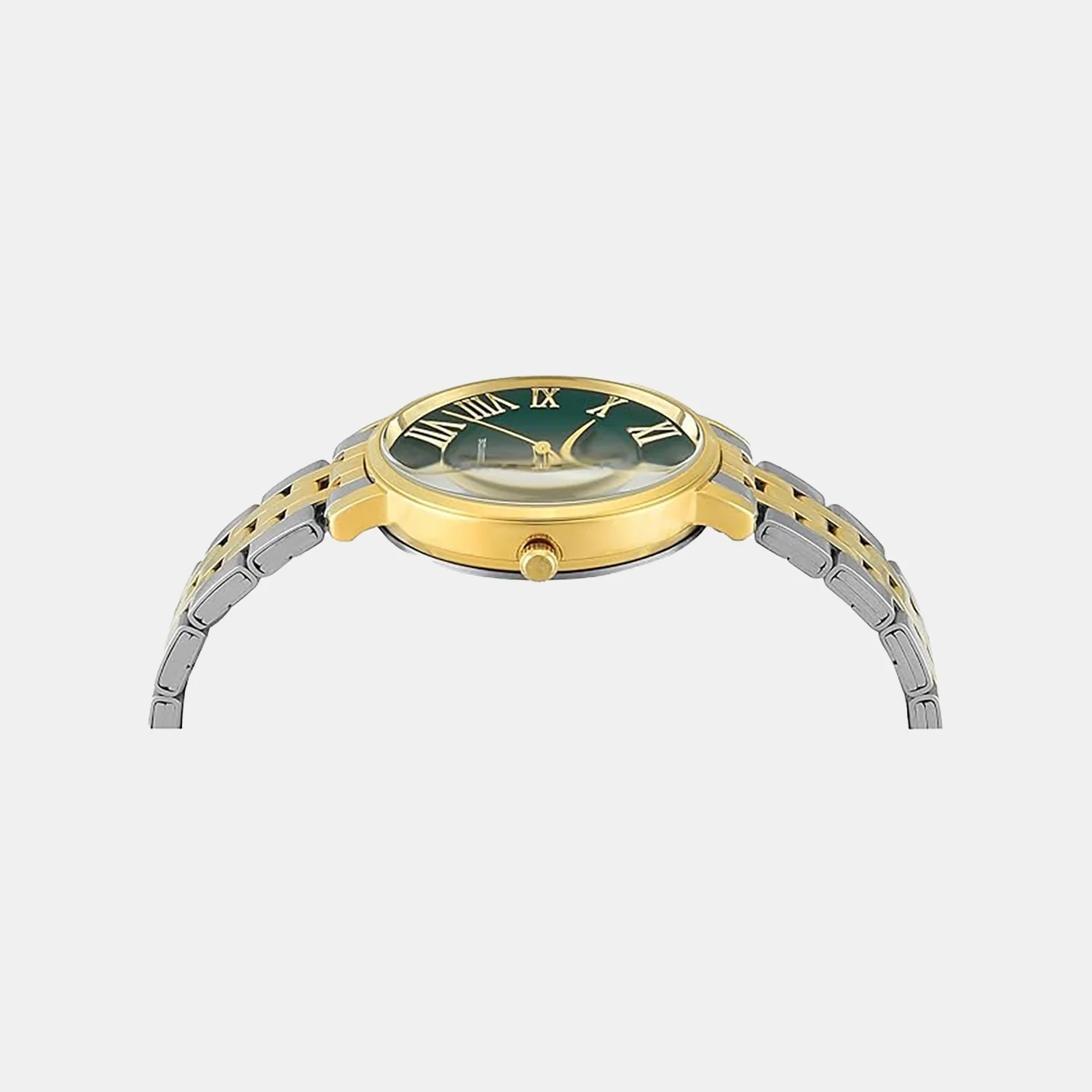 Fashion Women Quartz Green Dial Analog Stainless Steel Watch TWEL19107 - Image 3