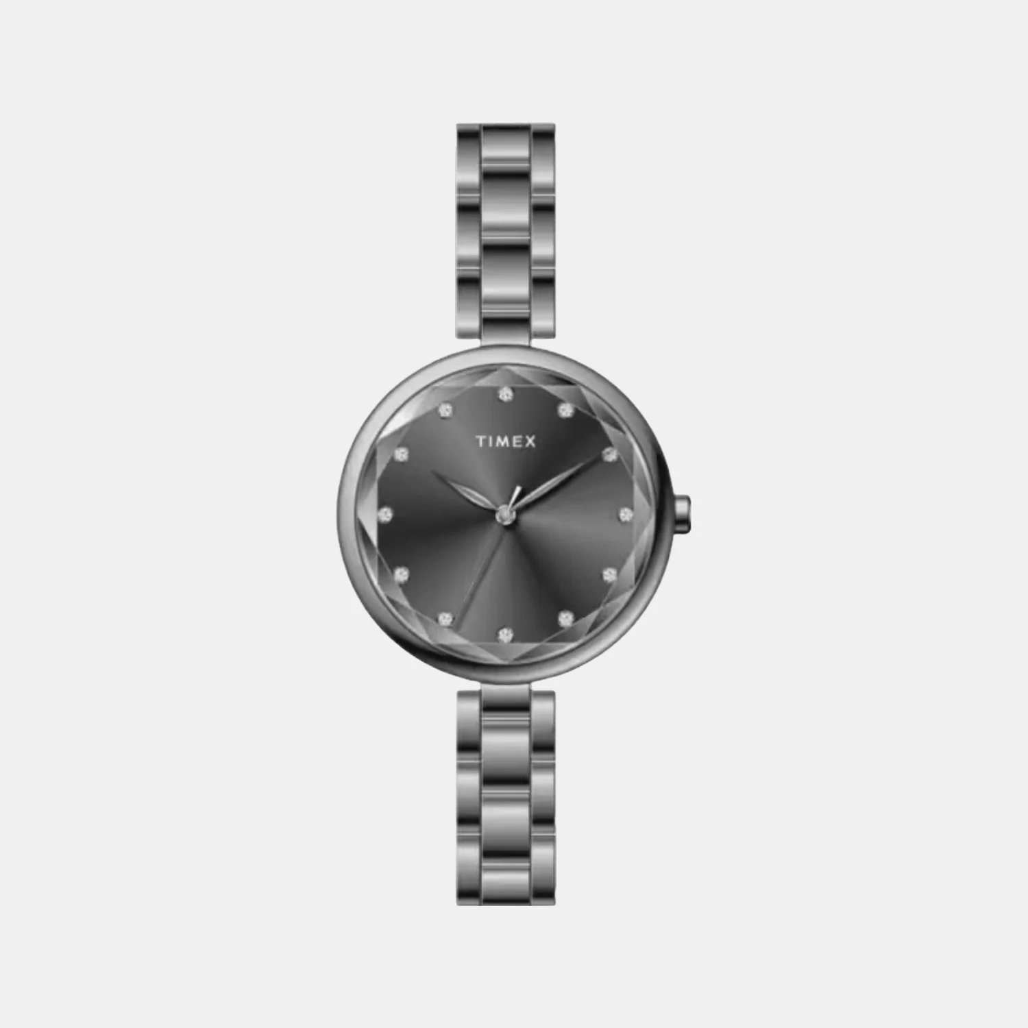 Fashion Women Quartz Grey Dial Analog Brass Watch TWEL21703