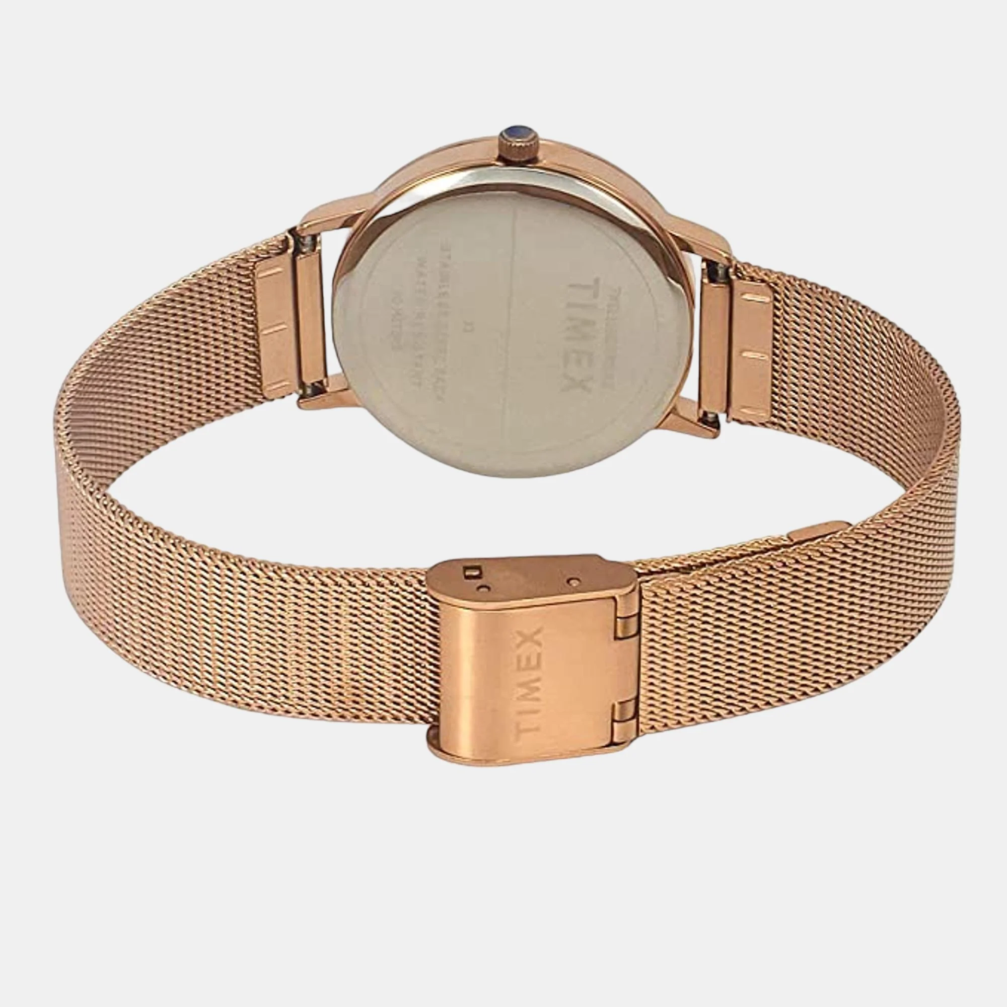 Fashion Women Quartz Mother Of Pearl Dial Analog Mesh Watch TWEL15607 - Image 3