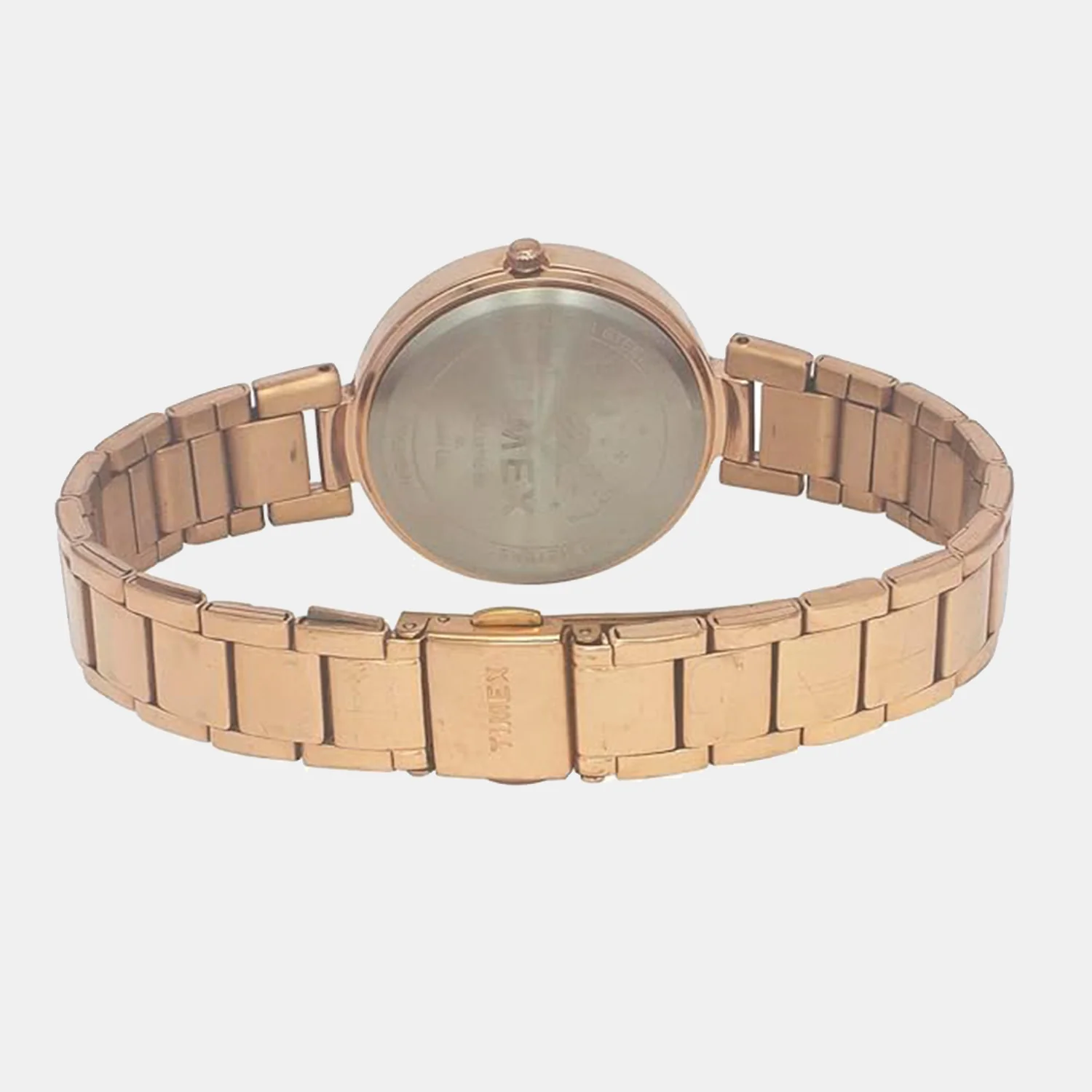 Fashion Women Quartz Orange Dial Chronograph Stainless Steel Watch TWEL18701 - Image 2