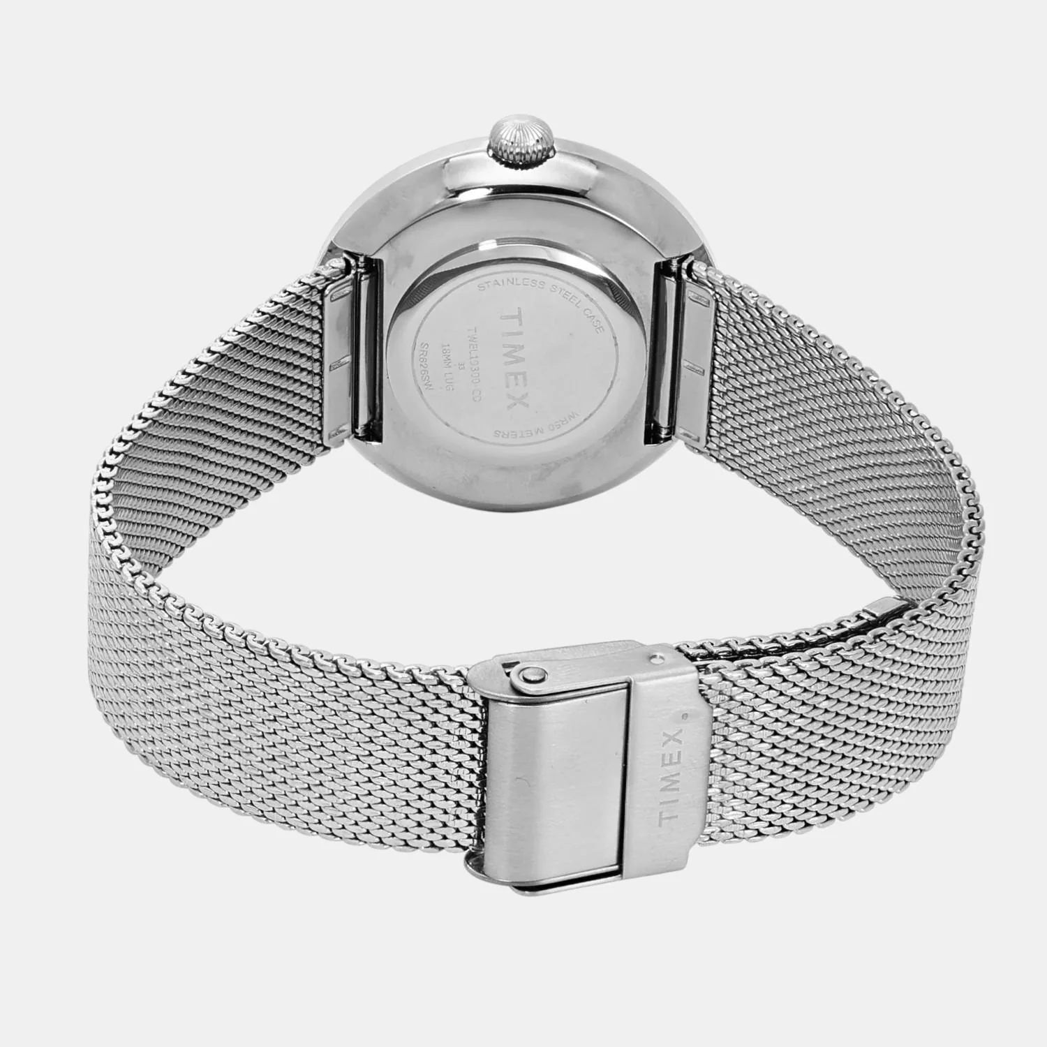 Fashion Women Quartz Pink Dial Analog Mesh Watch TWEL19300 - Image 4