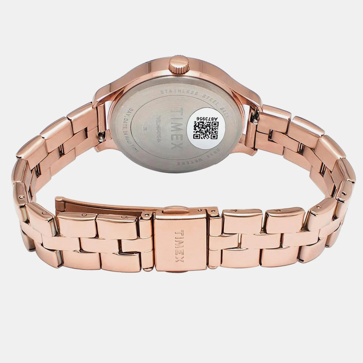 Fashion Women Quartz Pink Dial Chronograph Stainless Steel Watch TWEL14804 - Image 3