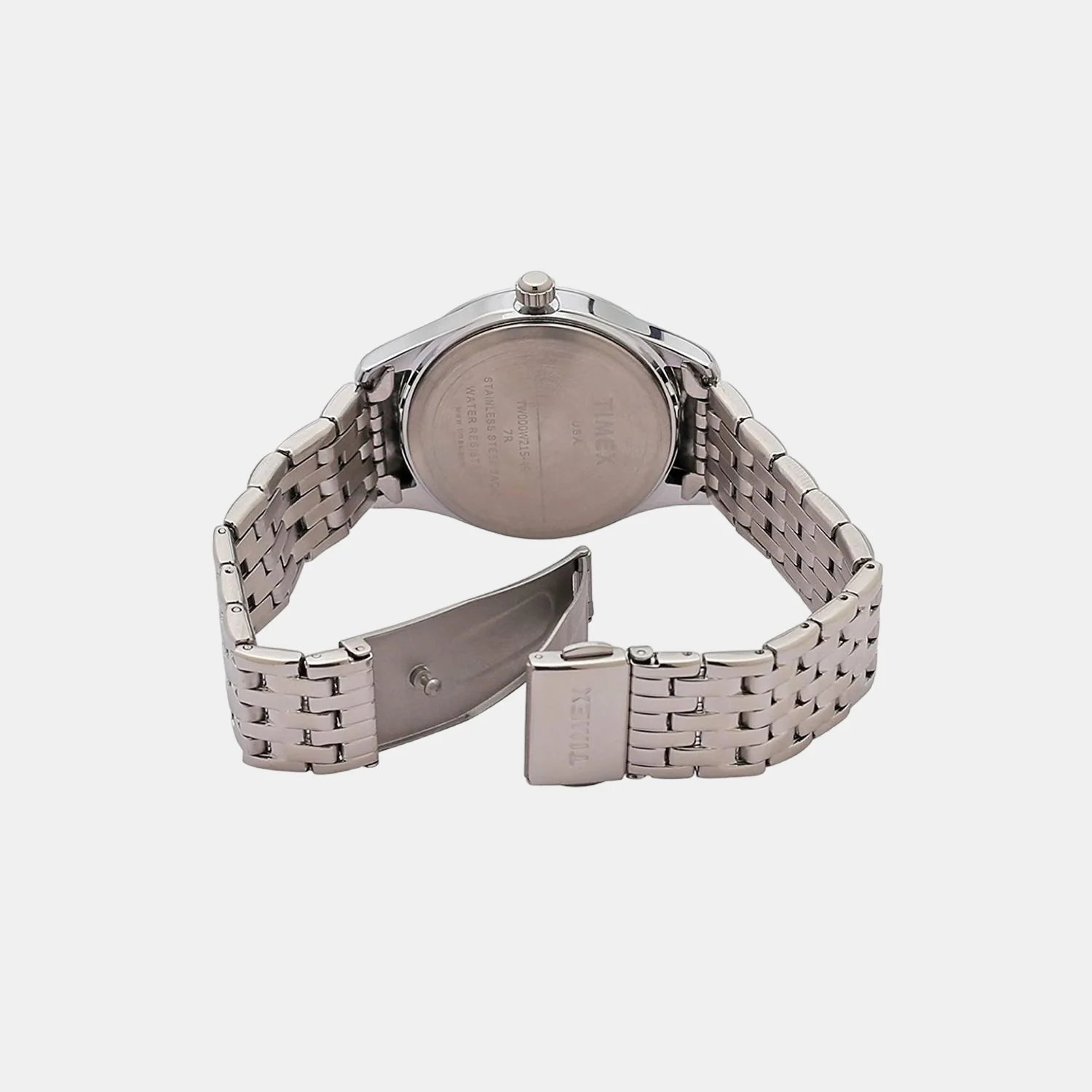 Fashion Women Quartz Red Dial Chronograph Stainless Steel Watch TW000W215 - Image 2