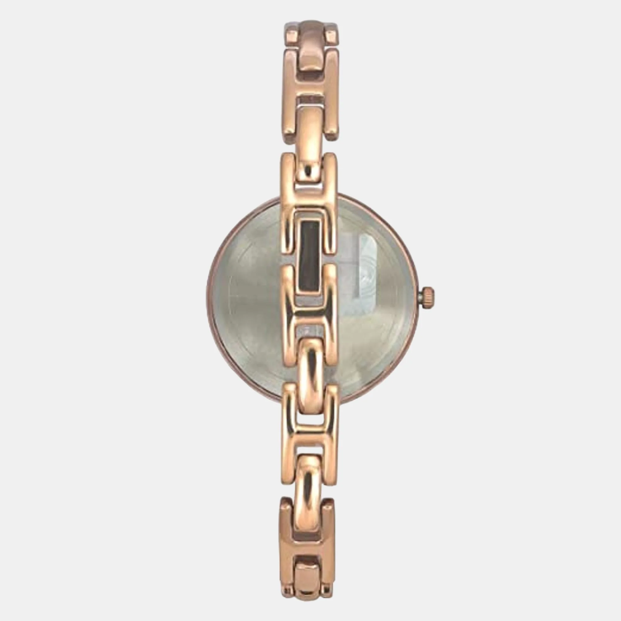 Fashion Women Quartz Rose Gold Dial Analog Brass Watch TWEL12821 - Image 4
