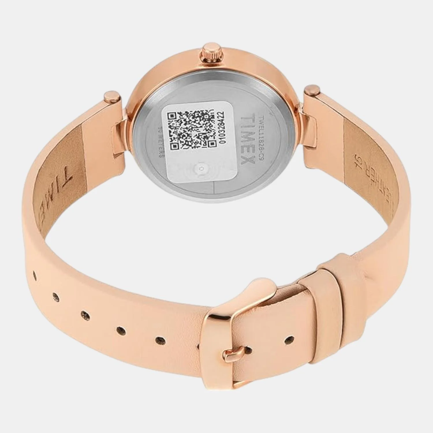 Fashion Women Quartz Rose Gold Dial Analog Leather Watch TWEL11828 - Image 5