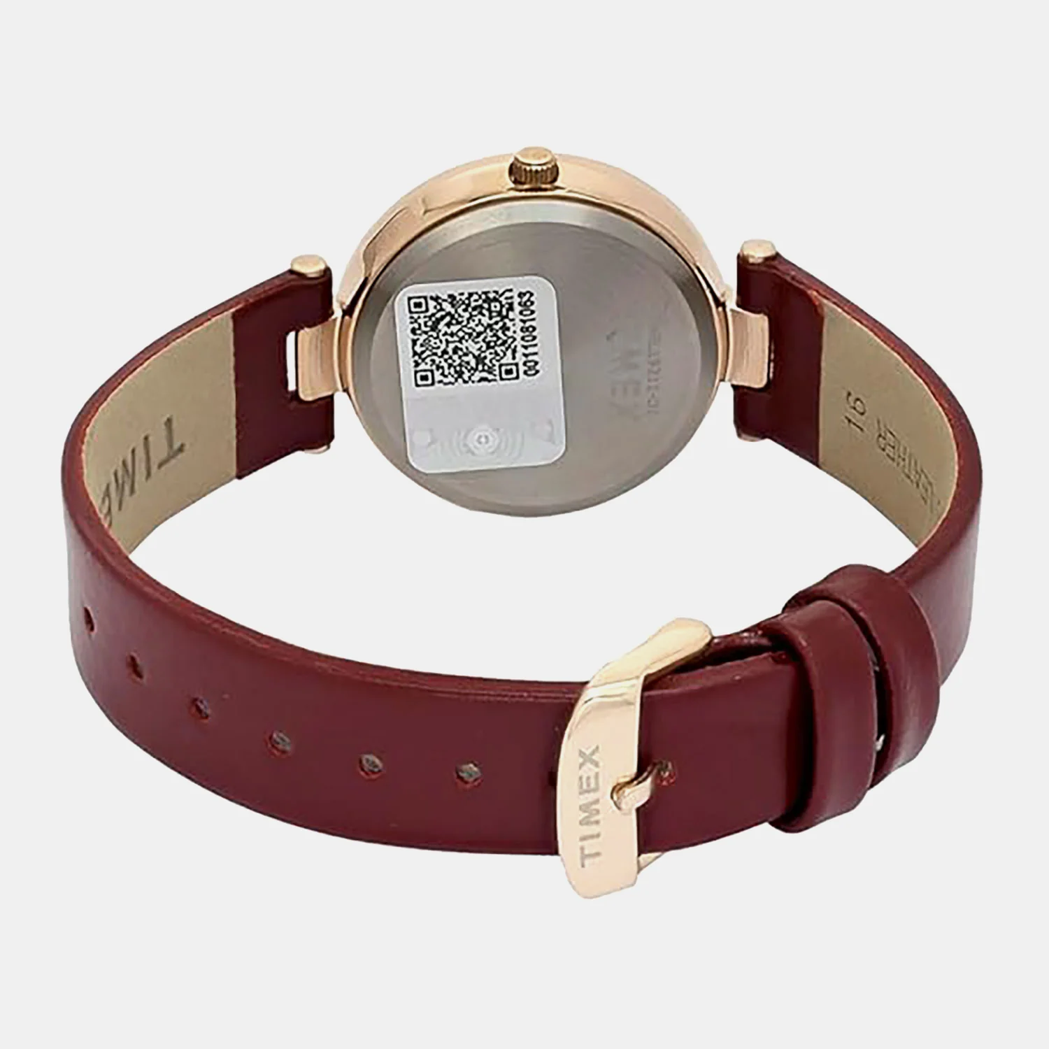 Fashion Women Quartz Rose Gold Dial Analog Leather Watch TWEL19211 - Image 3