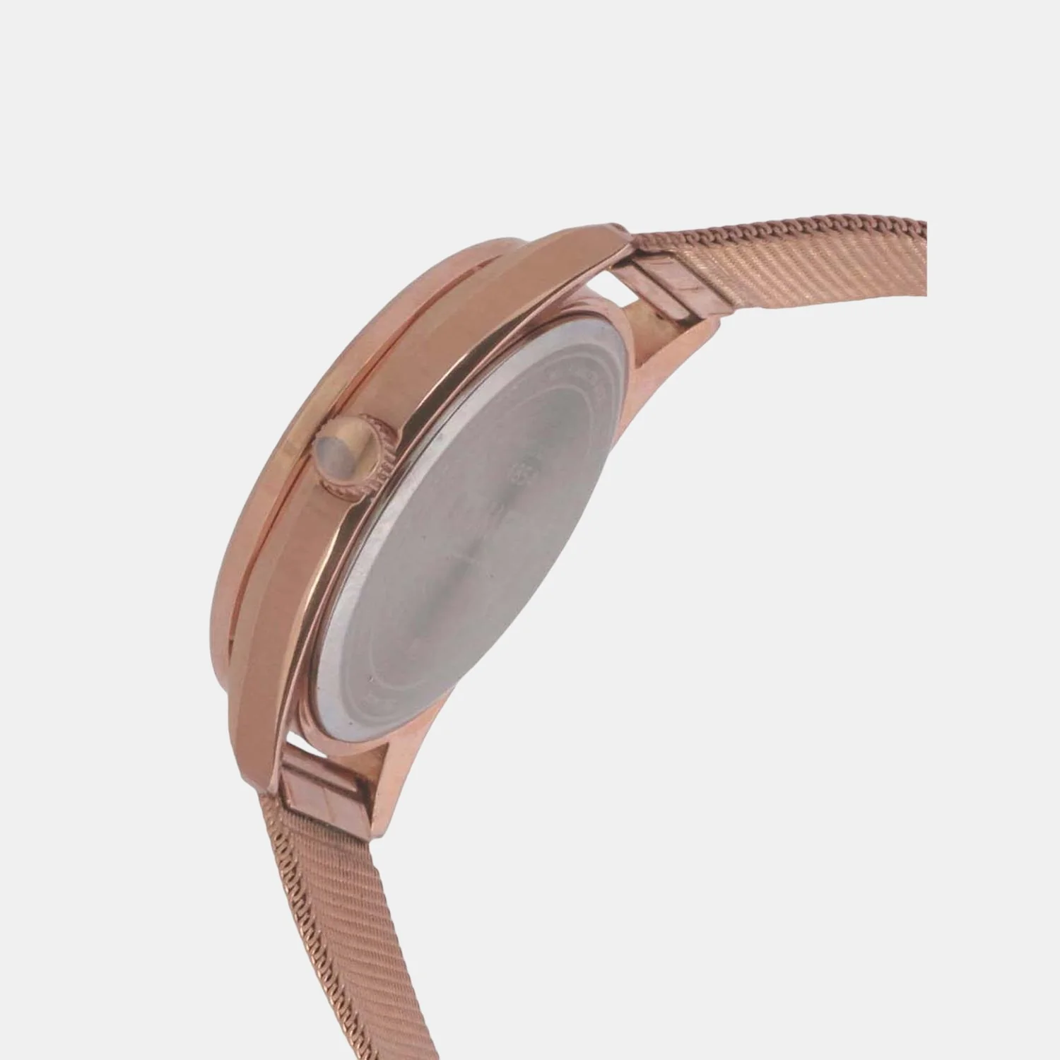 Fashion Women Quartz Rose Gold Dial Chronograph Stainless Steel Watch TWEL13205 - Image 3