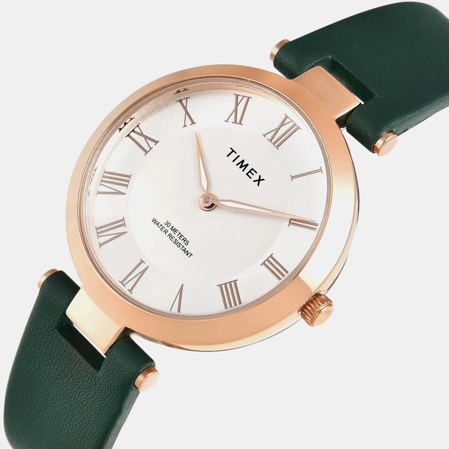 Fashion Women Quartz Silver Dial Analog Leather Watch TWEL19209 - Image 2