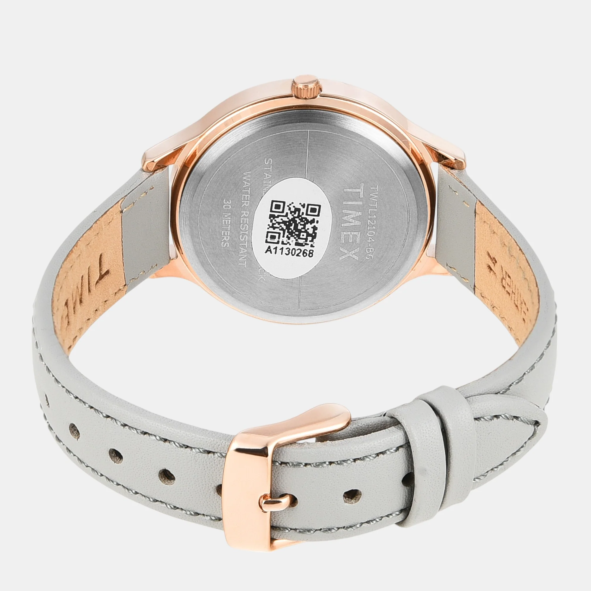 Fashion Women Quartz Silver Dial Analog Leather Watch TWTL12104 - Image 5