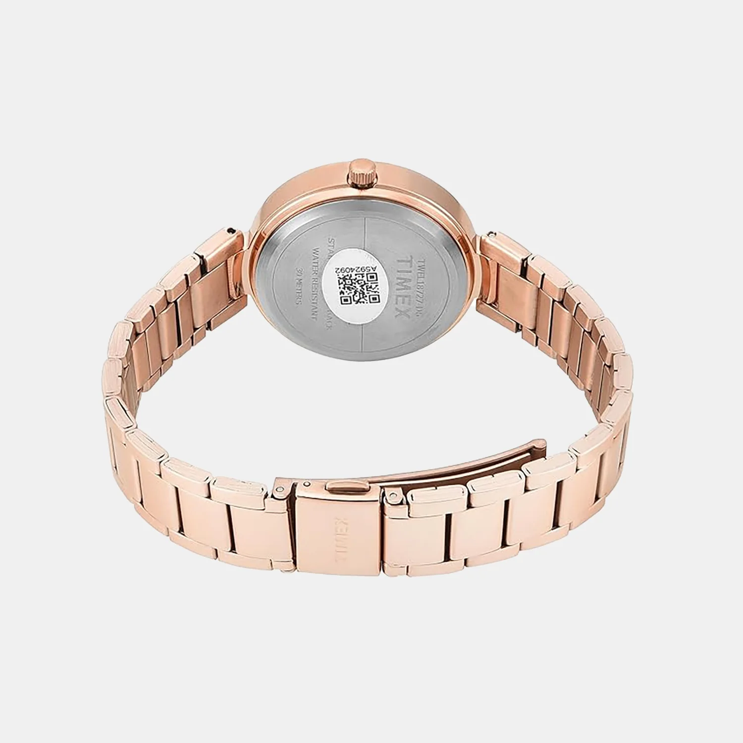 Fashion Women Quartz Teal Dial Analog Stainless Steel Watch TWEL18727 - Image 4