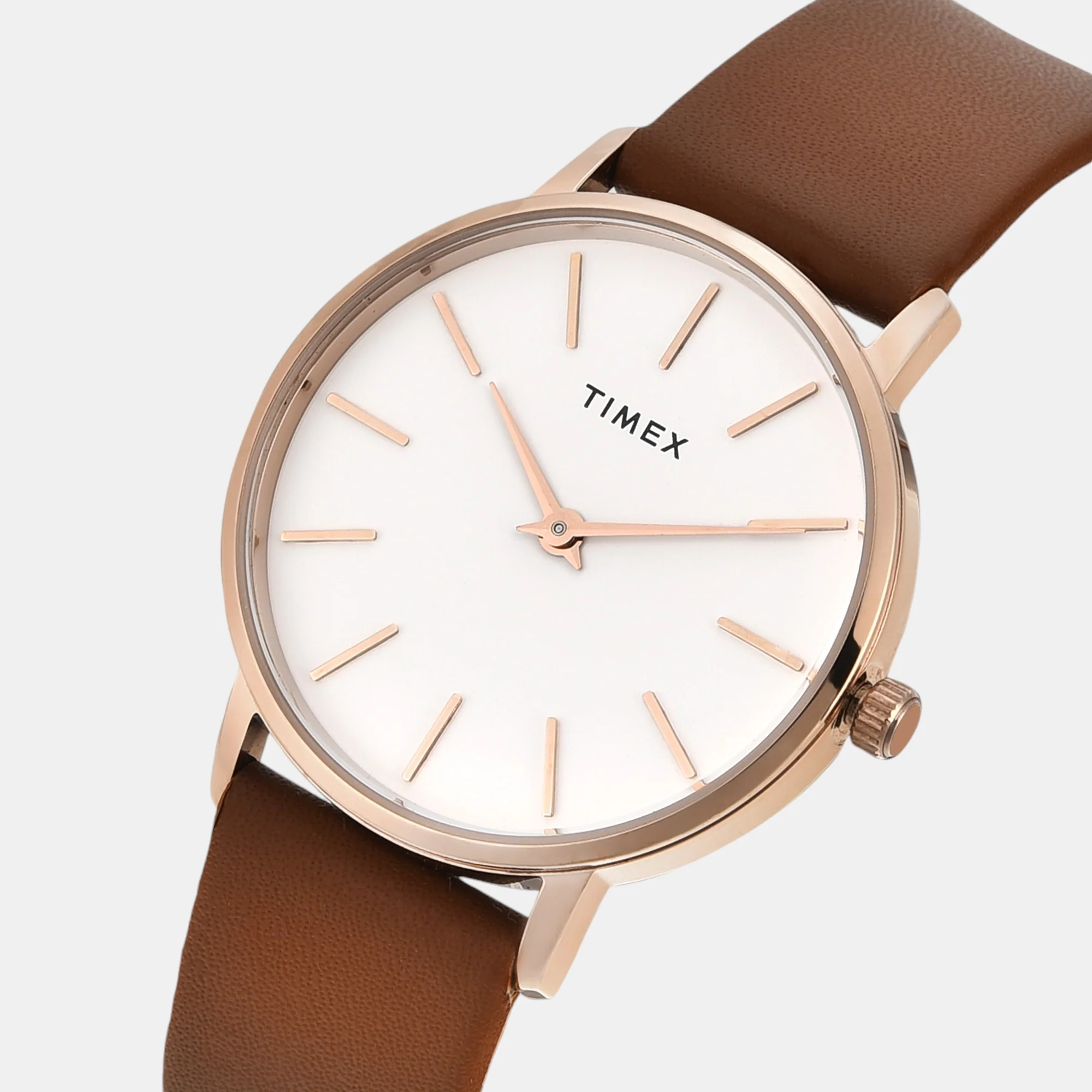 Fashion Women Quartz White Dial Analog Leather Watch TWEL15609 - Image 2