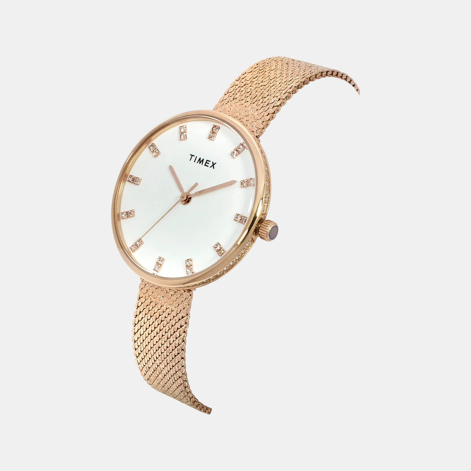 Fashion Women Quartz White Dial Analog Stainless Steel Watch TWEL21502 - Image 2