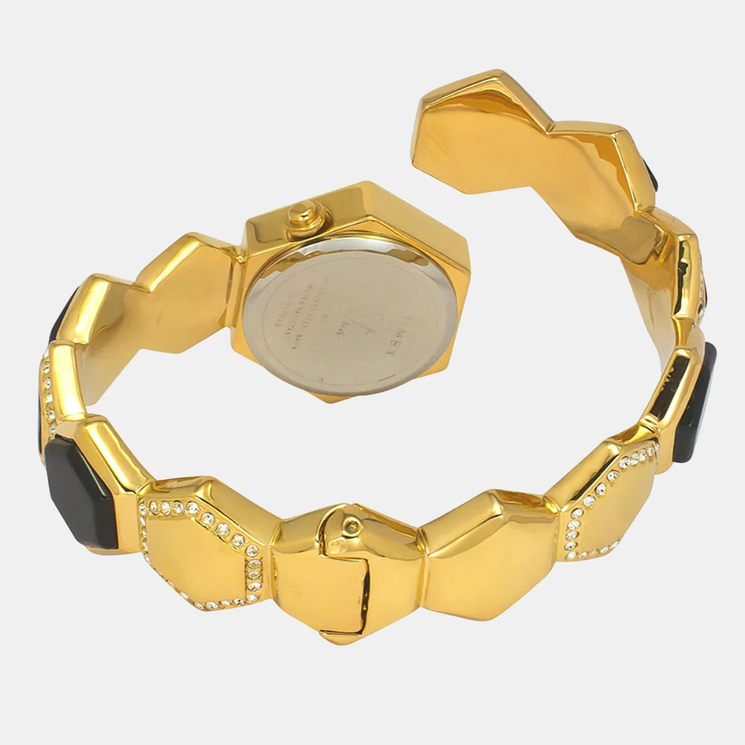 Fria Women Quartz Black Dial Analog Brass Watch TWEL17900 - Image 4