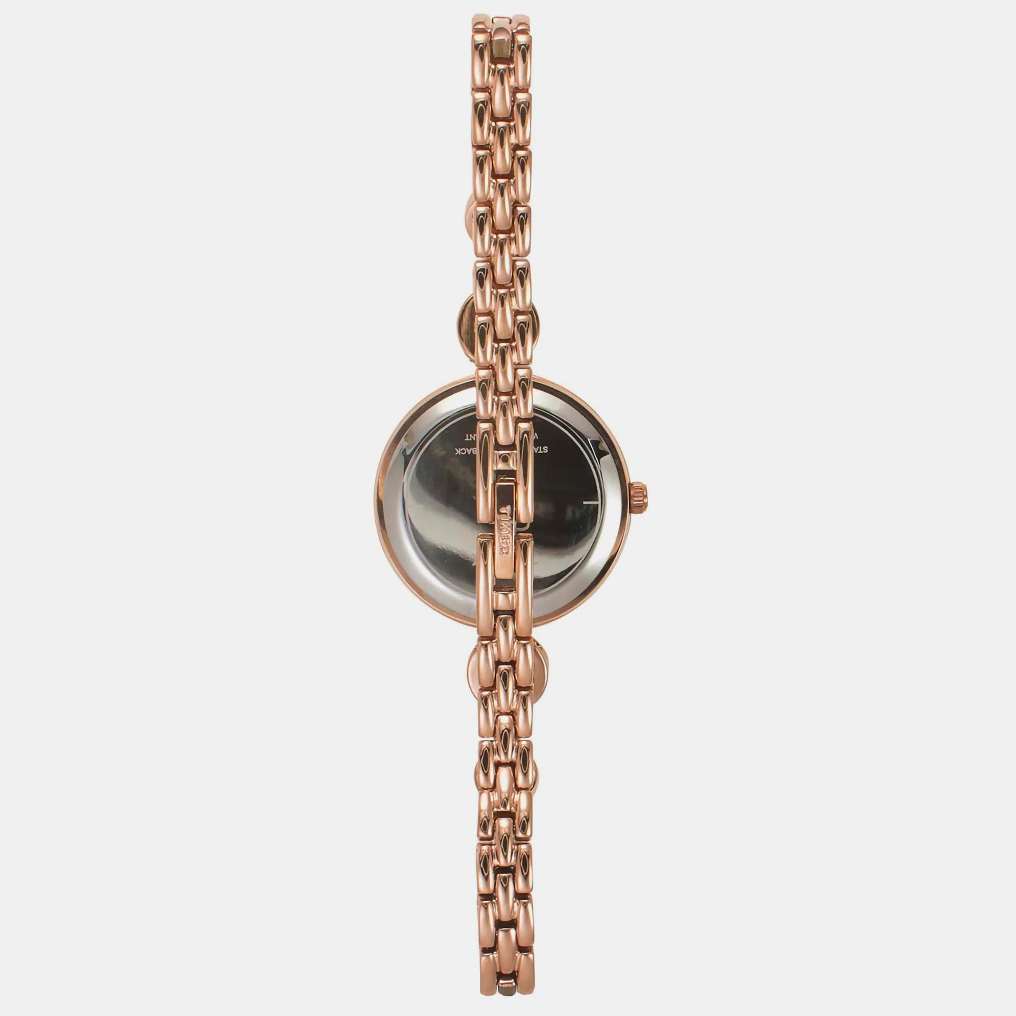 Fria Women Quartz Black Dial Analog Brass Watch TWEL18203 - Image 4