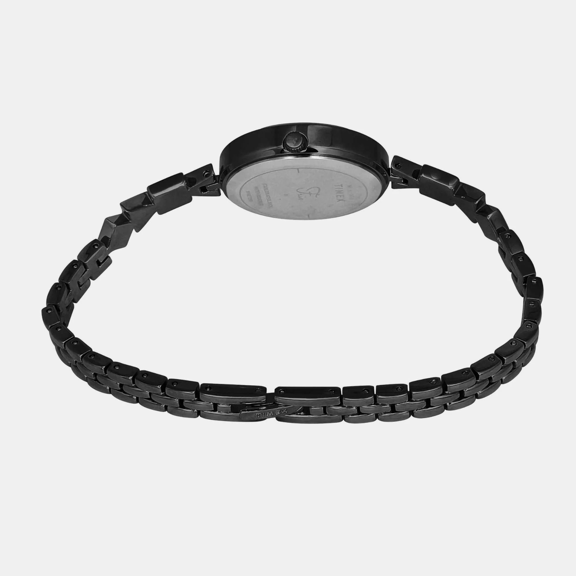 Fria Women Quartz Black Dial Analog Brass Watch TWEL18303 - Image 3