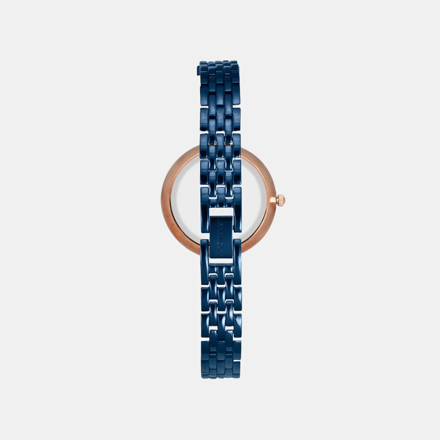 Fria Women Quartz Blue Dial Analog Stainless Steel Watch TWEL16203 - Image 4