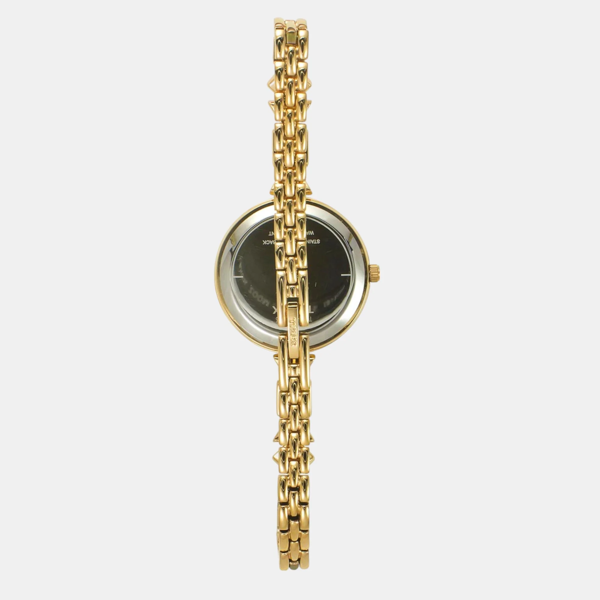 Fria Women Quartz Burgundy Dial Analog Brass Watch TWEL18304 - Image 5