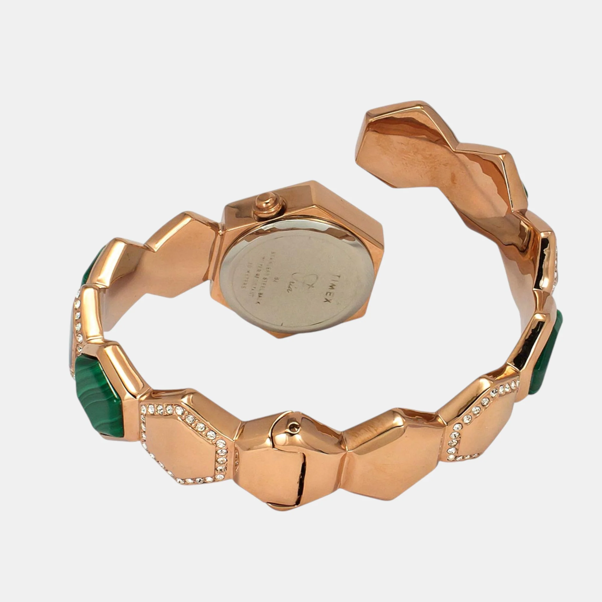 Fria Women Quartz Green Dial Analog Brass Watch TWEL17901 - Image 4