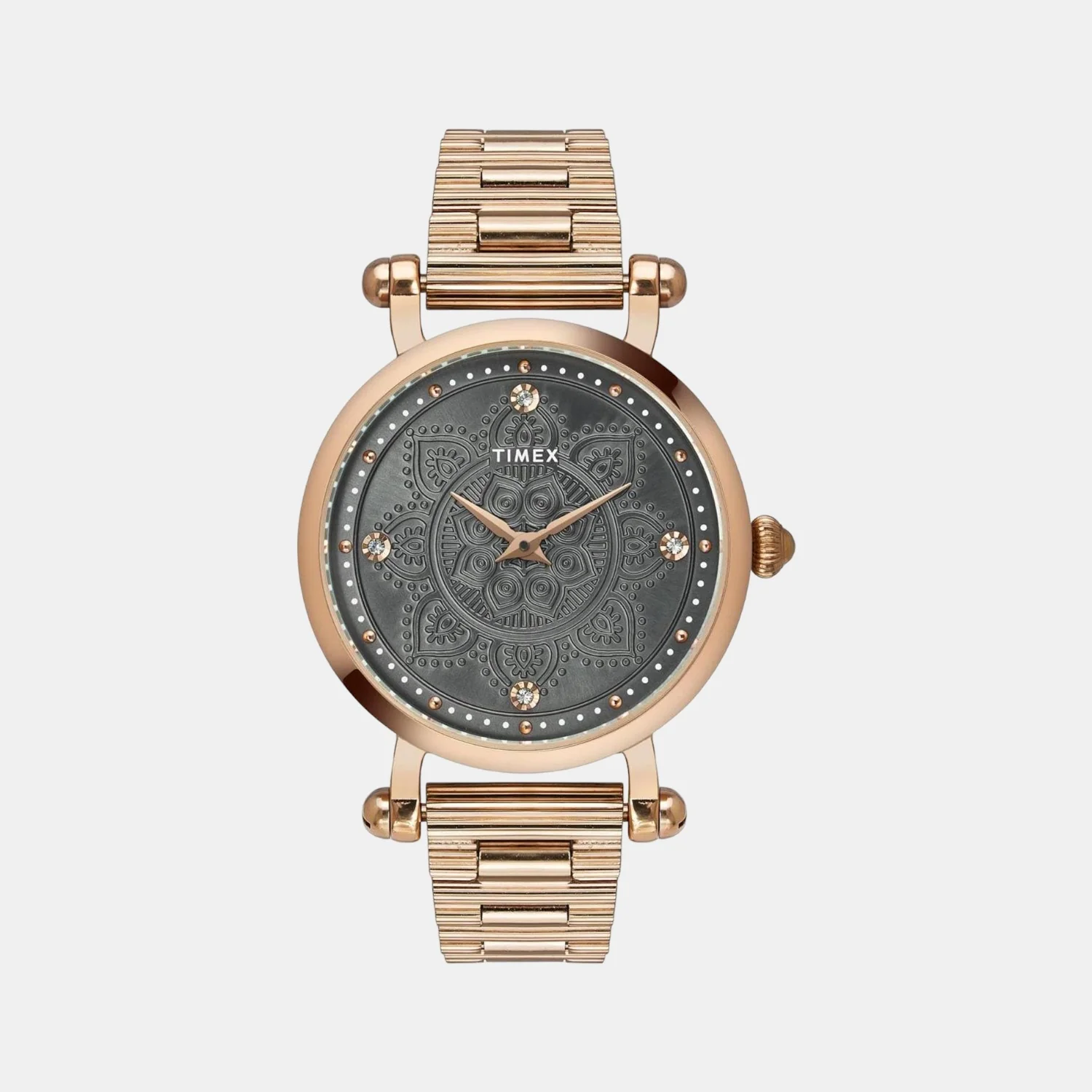 Fria Women Quartz Grey Dial Analog Stainless Steel Watch TWEL14302