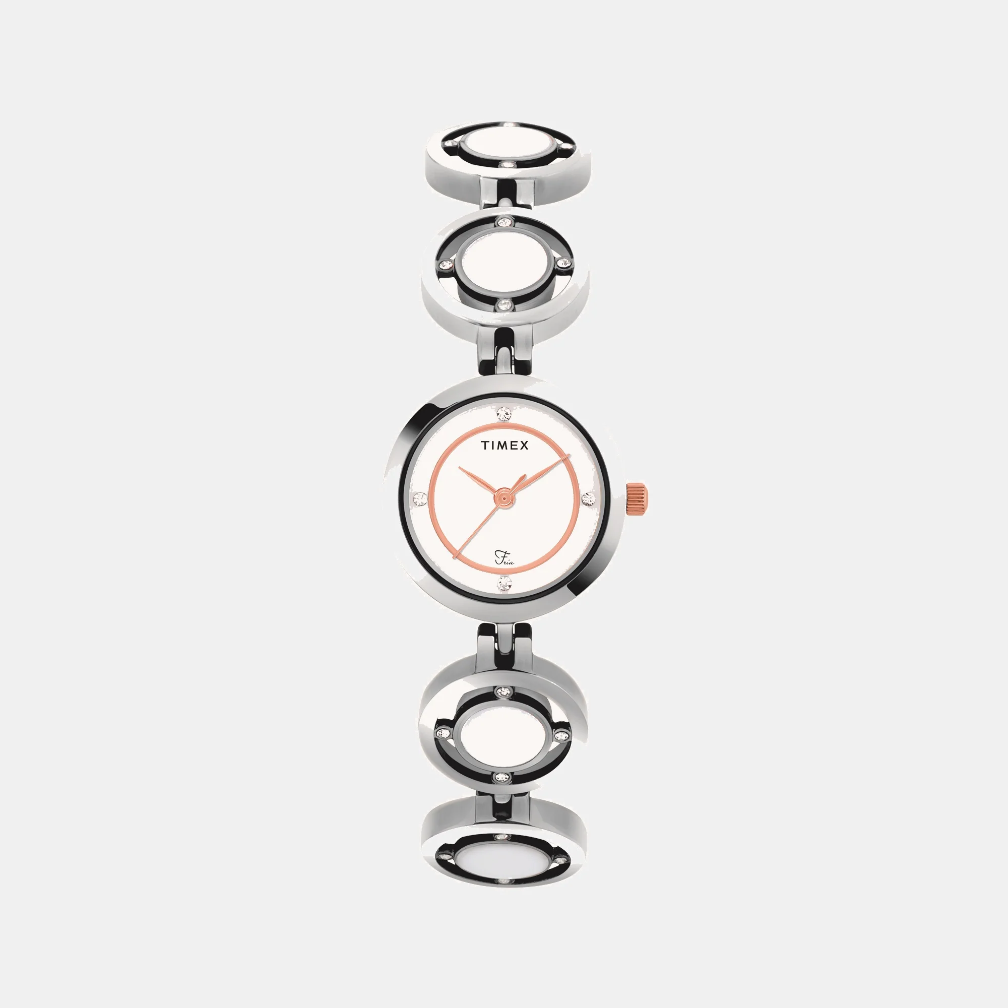 Fria Women Quartz Mother Of Pearl Dial Analog Brass Watch TWEL12203T