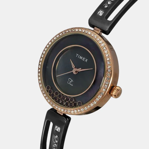 Fria Women Quartz Mother Of Pearl Dial Analog Brass Watch TWEL16500 - Image 4