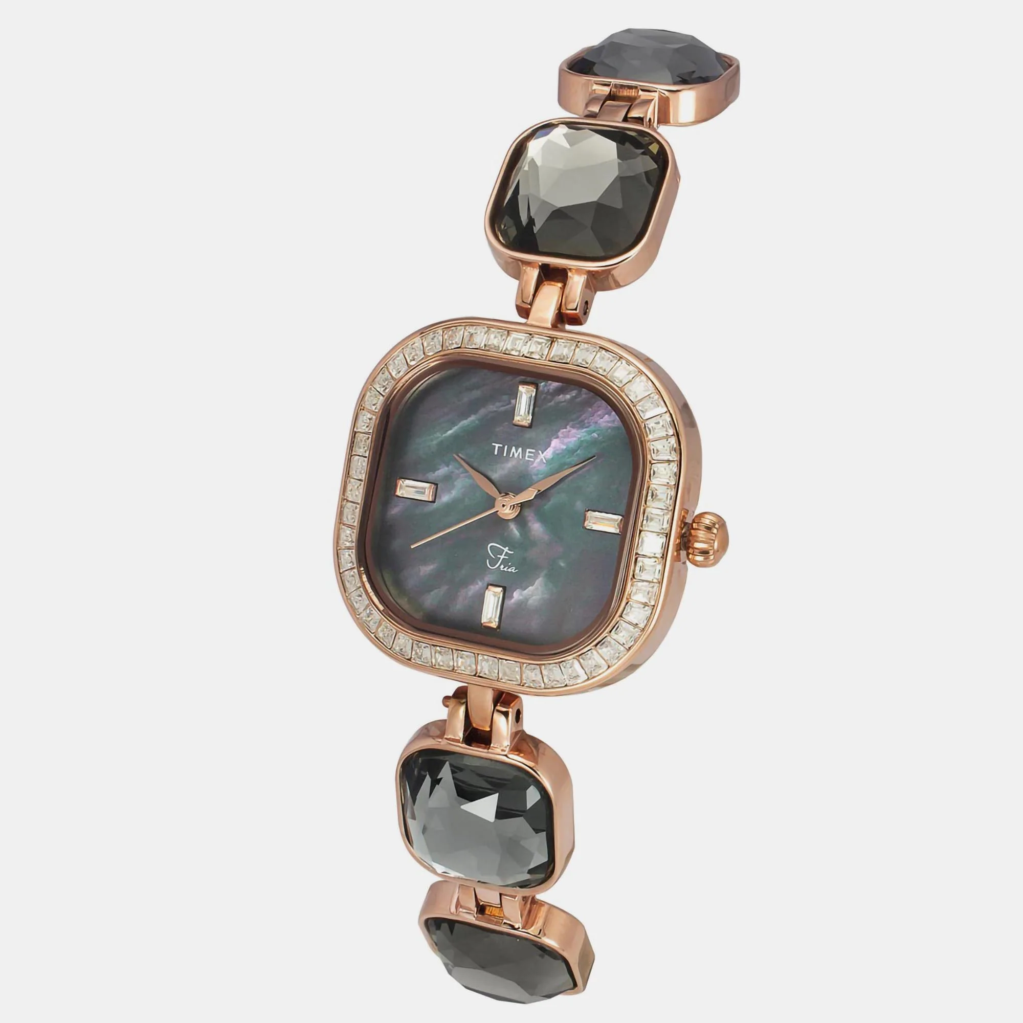 Fria Women Quartz Mother Of Pearl Dial Analog Brass Watch TWEL17103 - Image 2