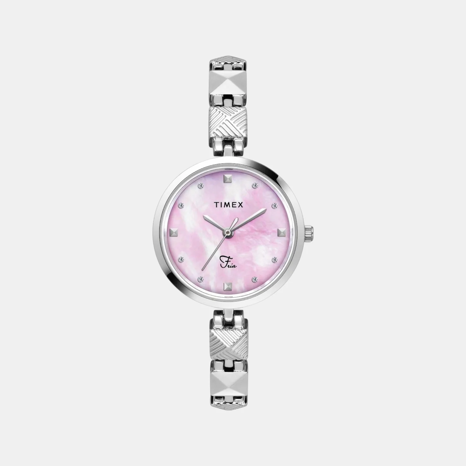 Fria Women Quartz Mother Of Pearl Dial Analog Brass Watch TWEL18307
