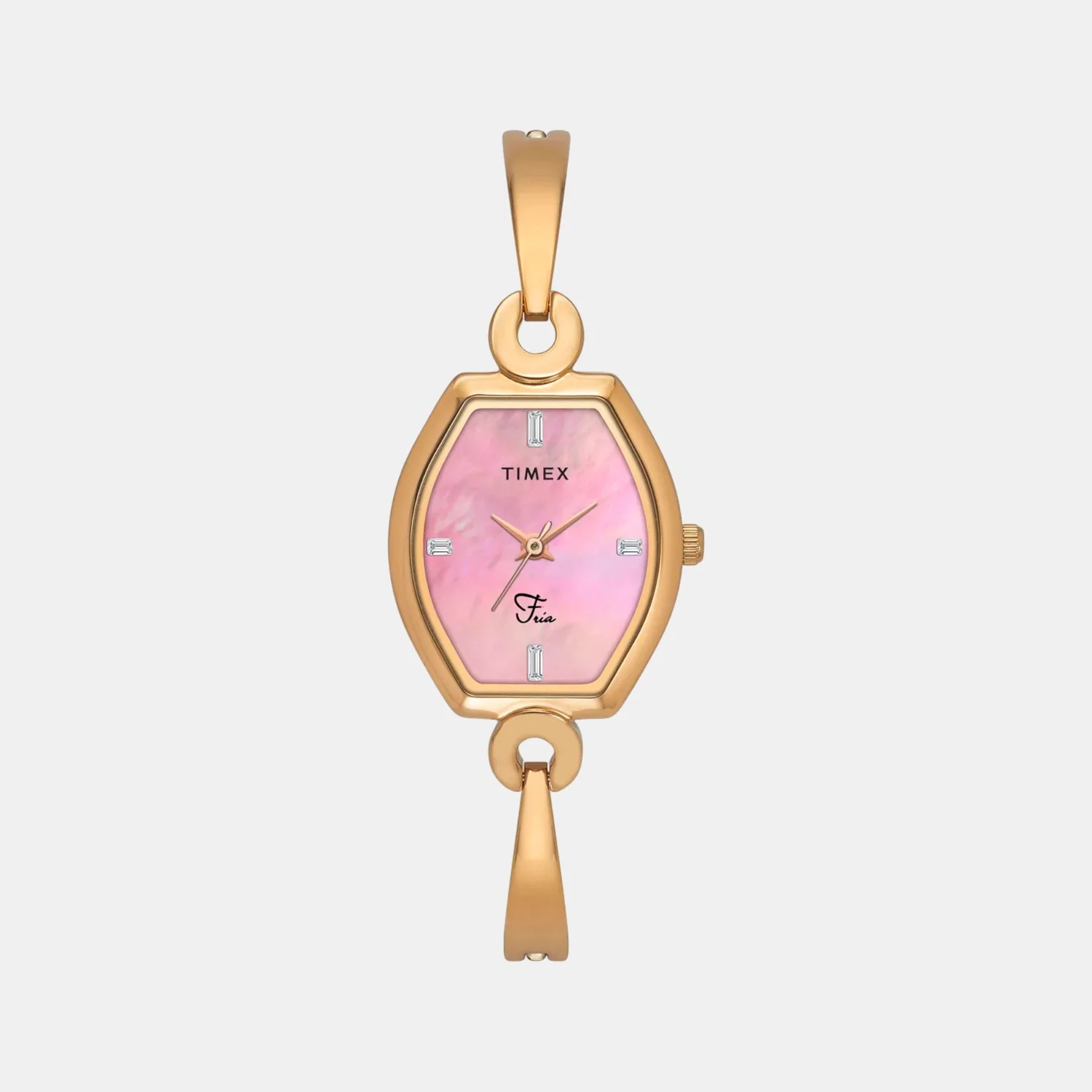 Fria Women Quartz Mother Of Pearl Dial Analog Brass Watch TWEL19702 - Image 2